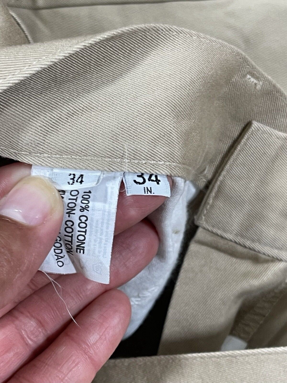 Valentino Valentino Jeans Men’s 34 x 34 Beige Size US 34 / EU 50 - 4 Thumbnail