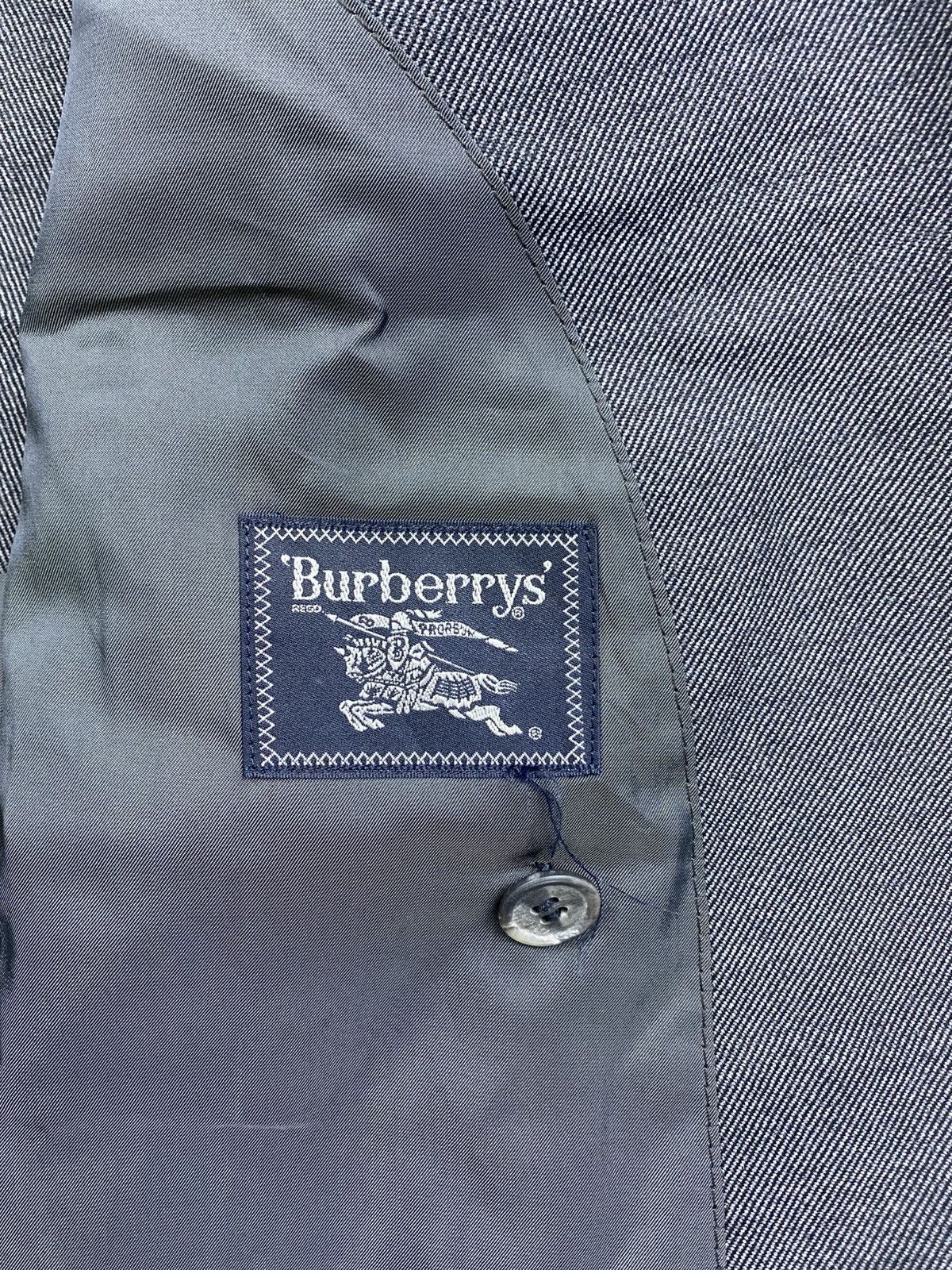 Burberry Vintage Burberrys Wool & Mohair Grey Blazer Jacket Size US M / EU 48-50 / 2 - 9 Thumbnail