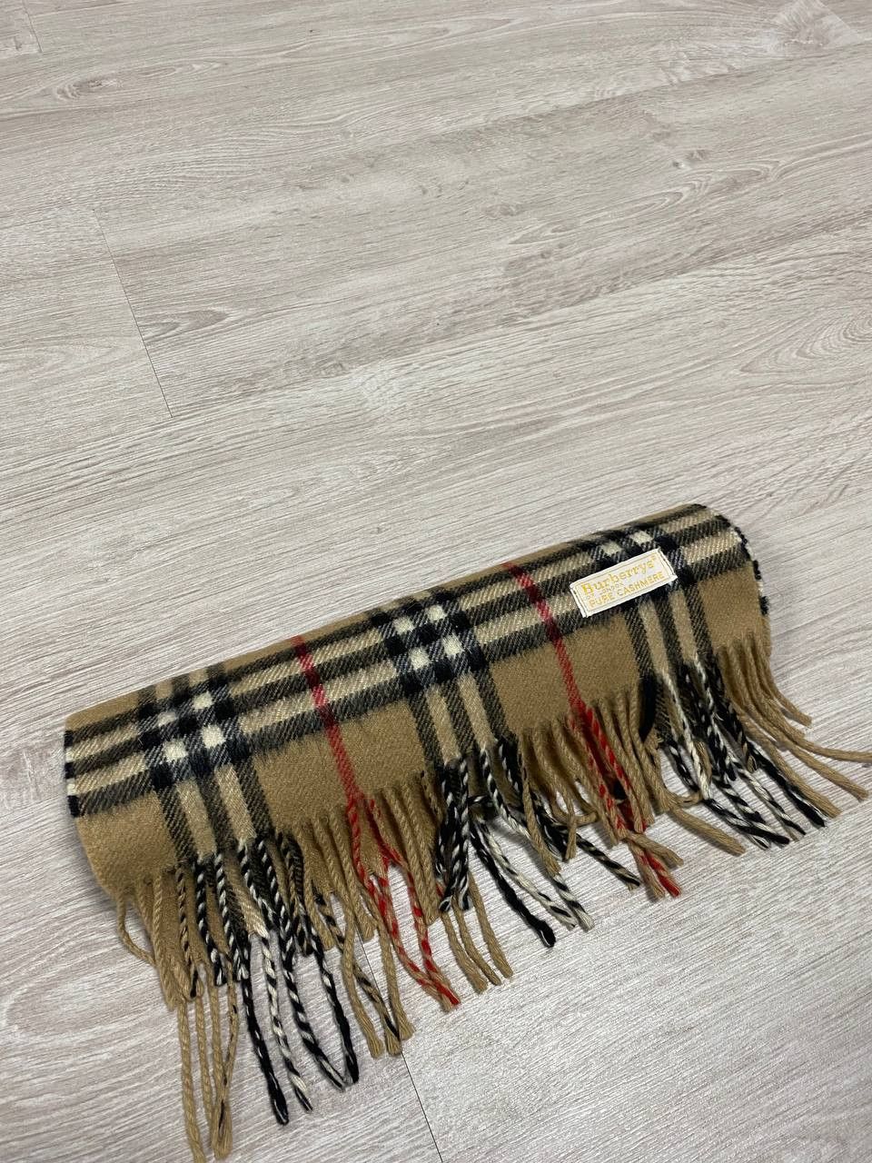 Burberry × Vintage Burberry nova check vintage cashmere scarf Size ONE SIZE - 1 Thumbnail
