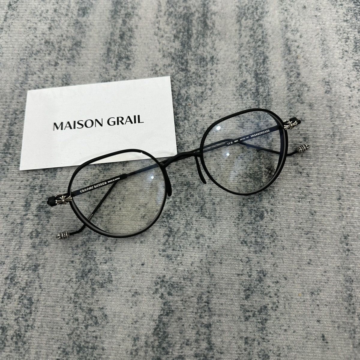 Chrome Hearts CHROME HEARTS VAGASOREASS MATTE BLACK EYEGLASSES Size ONE SIZE - 3 Thumbnail