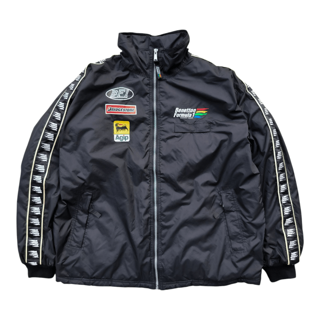 Benetton Vintage 1990s Benetton F1 Taped Jacket Size US XL / EU 56 / 4 - 1 Thumbnail