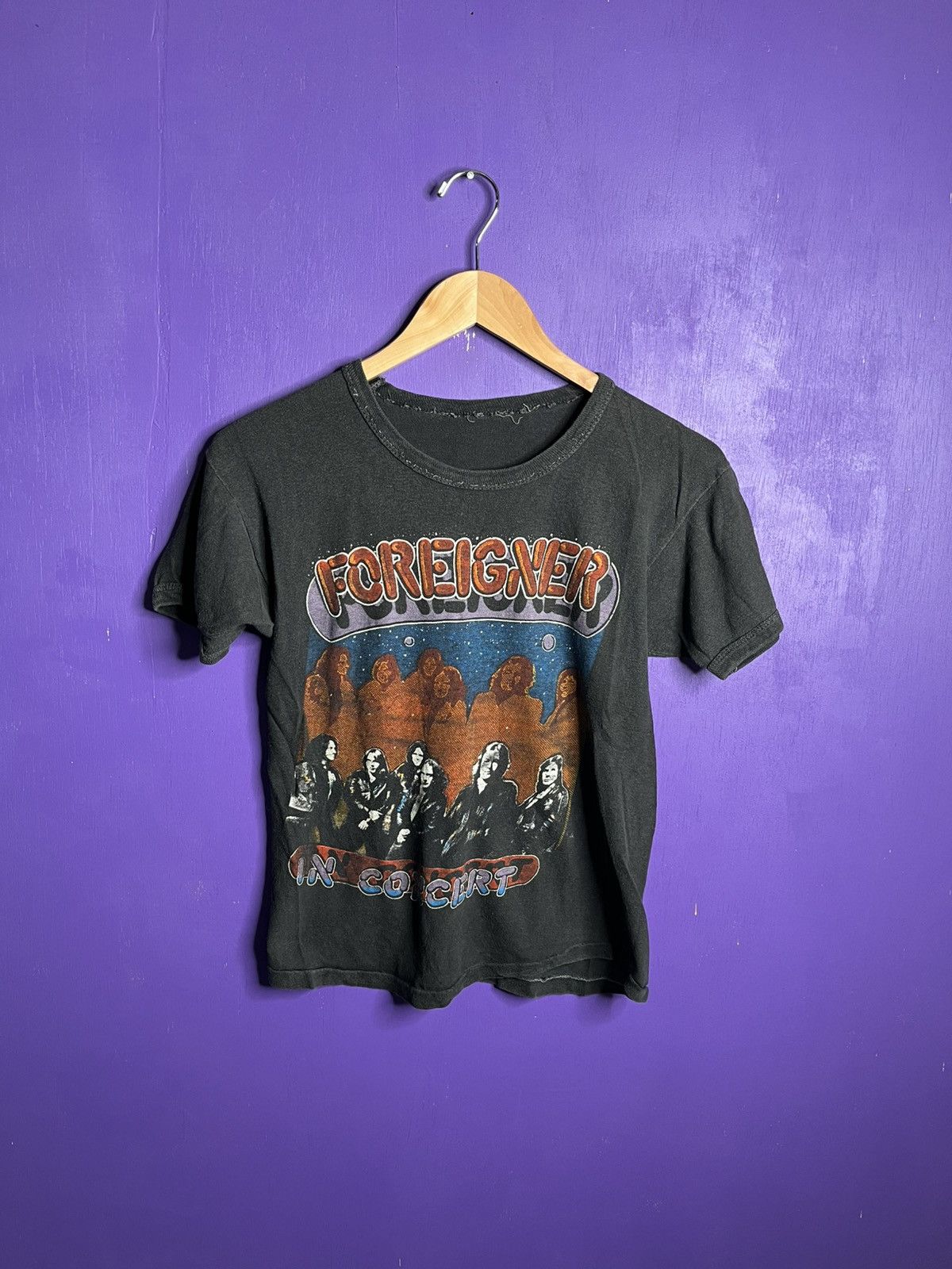 Band Tees × Vintage Vintage 1978 Foreigner in concert American tour t-shirt Size US S / EU 44-46 / 1 - 1 Thumbnail