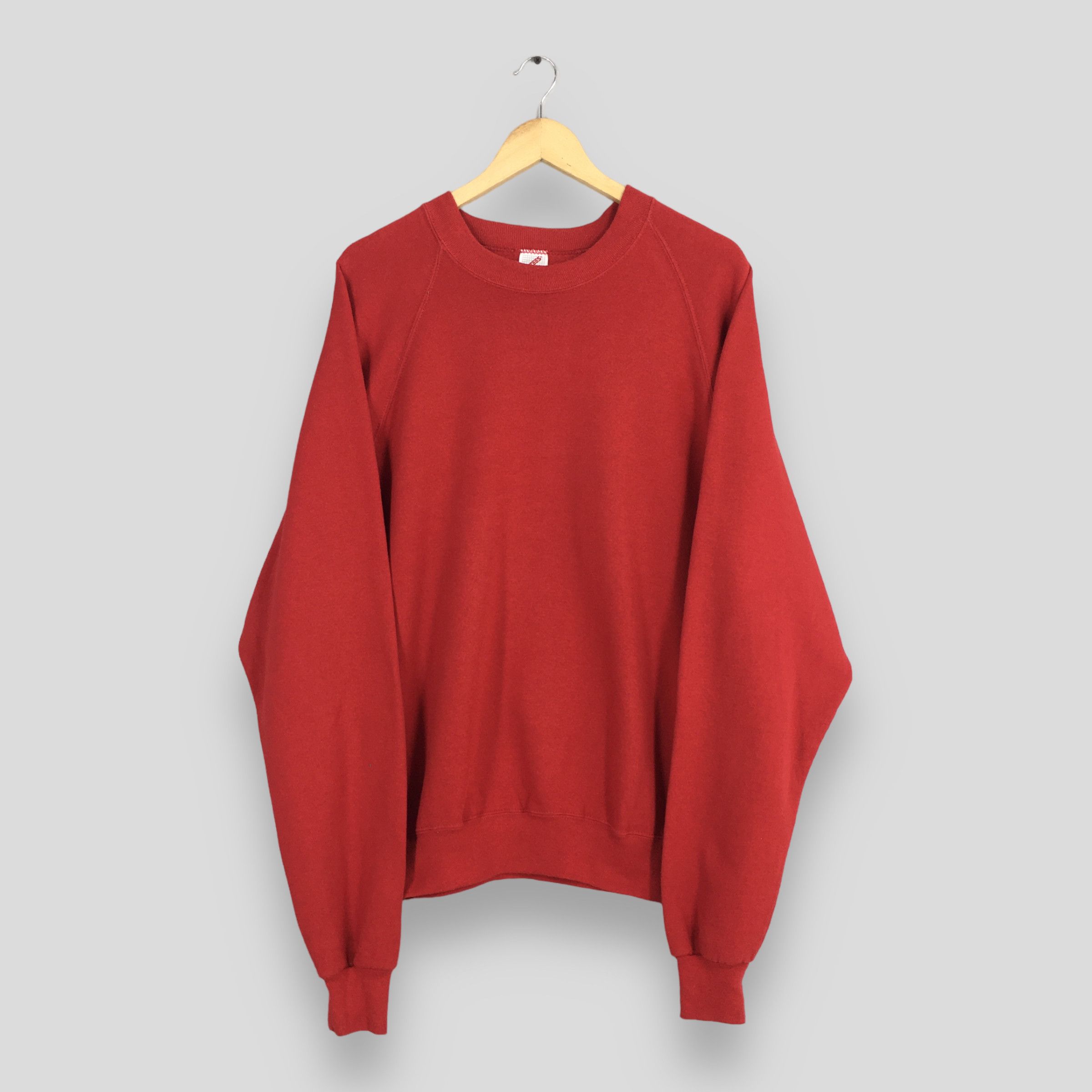 Jerzees Vintage 90s Jerzees Usa Red Chilli Sweatshirt 2XLarge Size US XXL / EU 58 / 5 - 1 Thumbnail