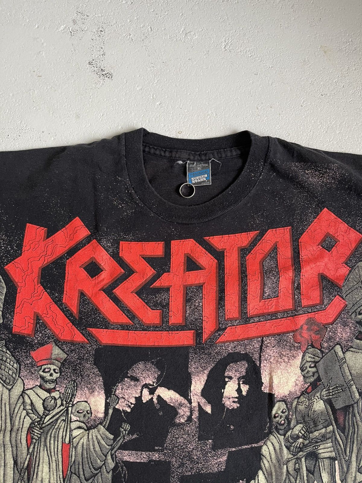 Band Tees Kreator Band tee vintage merch tour 90s single stitch Size US XL / EU 56 / 4 - 13 Thumbnail