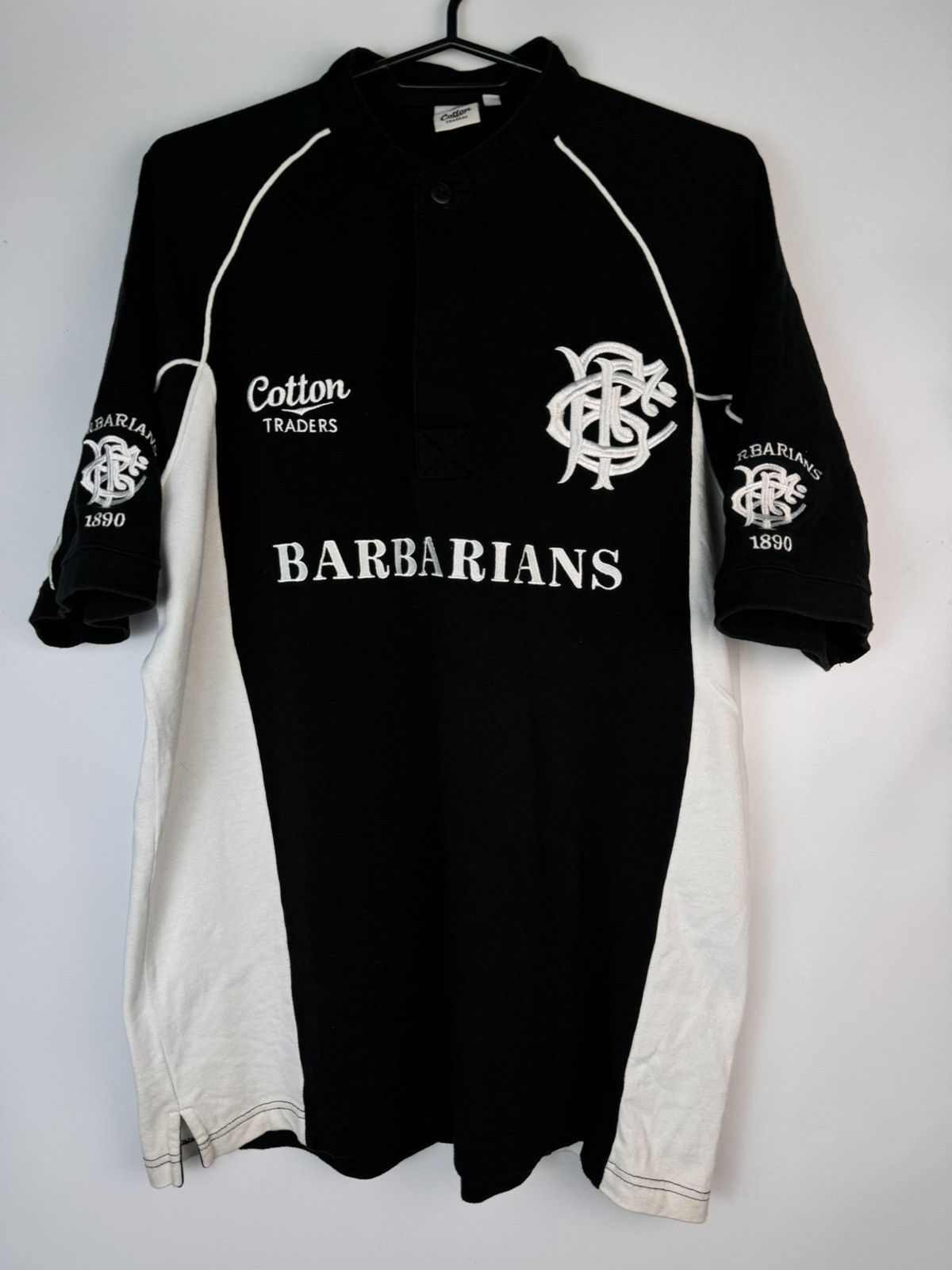 Cotton Traders 2010-12 BARBARIANS RUGBY TRAINING SHIRT Size US M / EU 48-50 / 2 - 1 Thumbnail