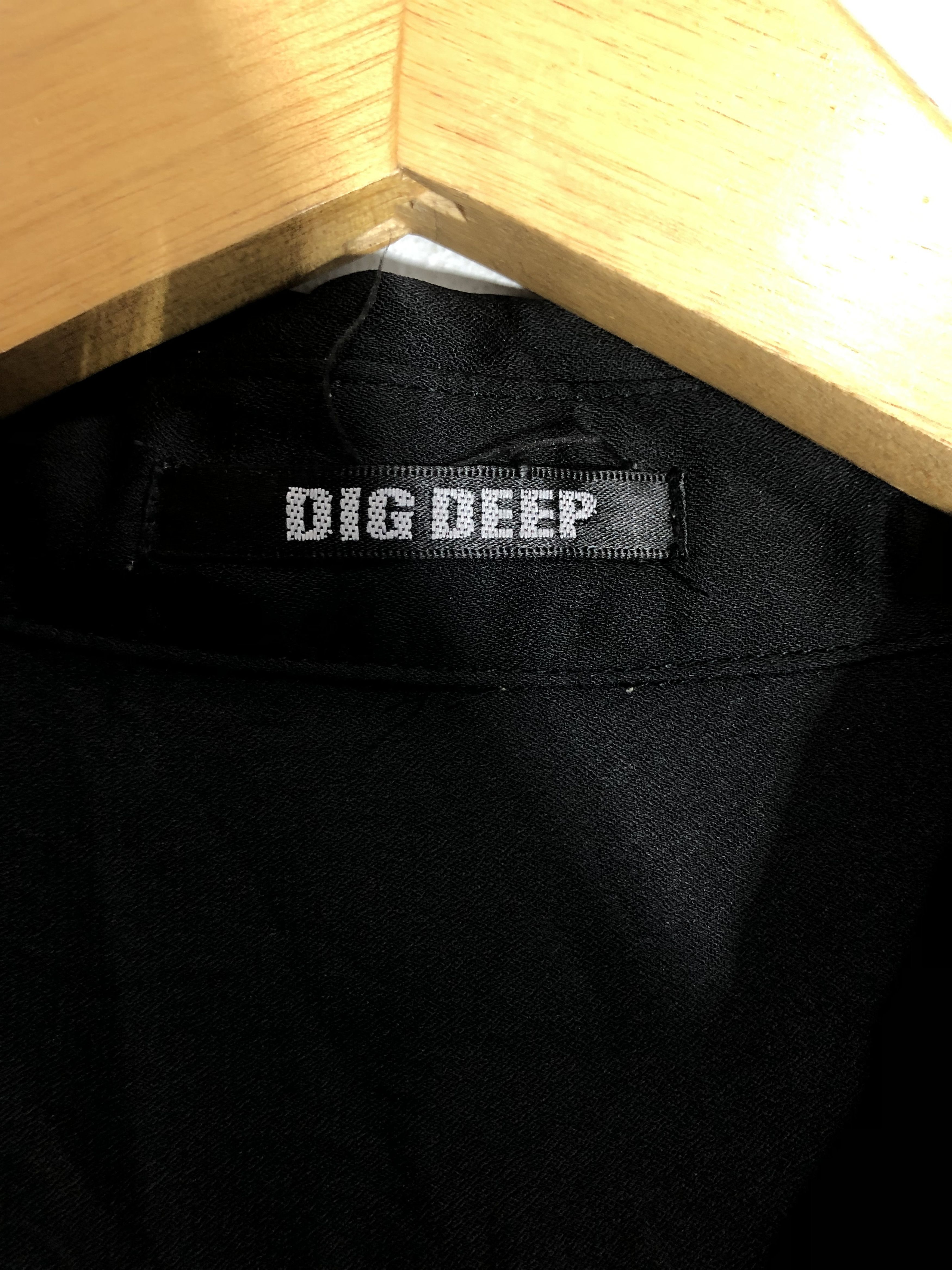 Japanese Brand Dig Deep Poem Black Button Shirt Size US M / EU 48-50 / 2 - 3 Thumbnail