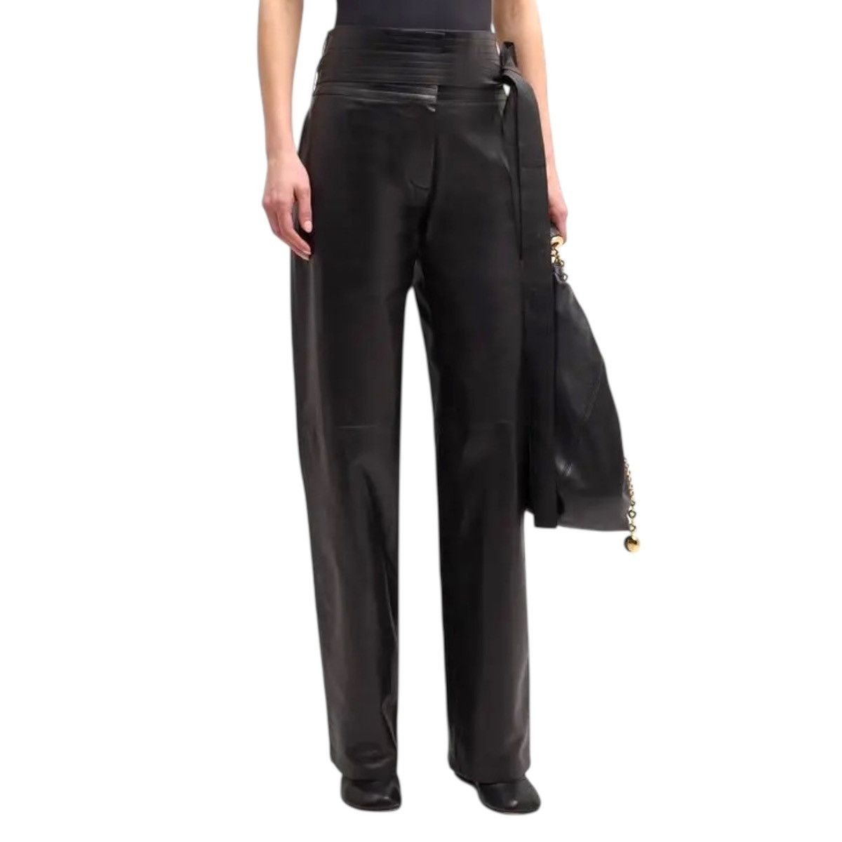 Loewe $5,150 belted leather trouser Size US 33 - 2 Thumbnail