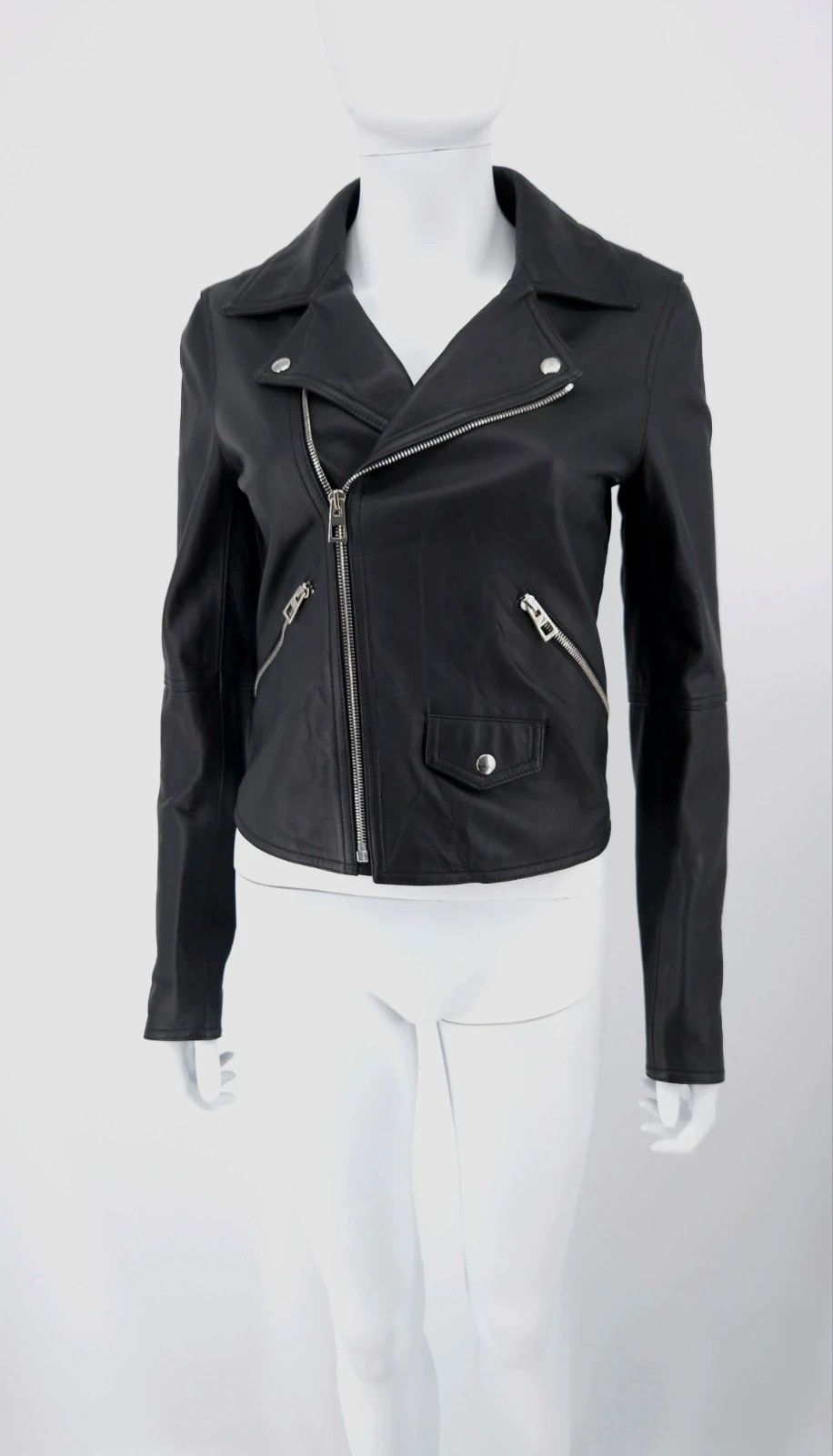Loewe NWT Nappa Leather Biker Jacket Size XS / US 0-2 / IT 36-38 - 3 Thumbnail