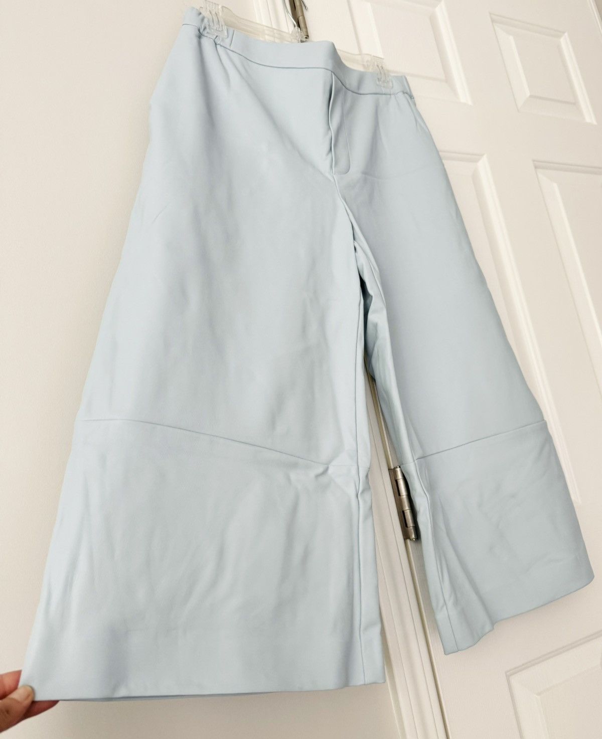 Anthropologie Anthropologie Maeve Faux Leather Cropped Pants, Size M/L Size 32" / US 10 / IT 46 - 7 Thumbnail