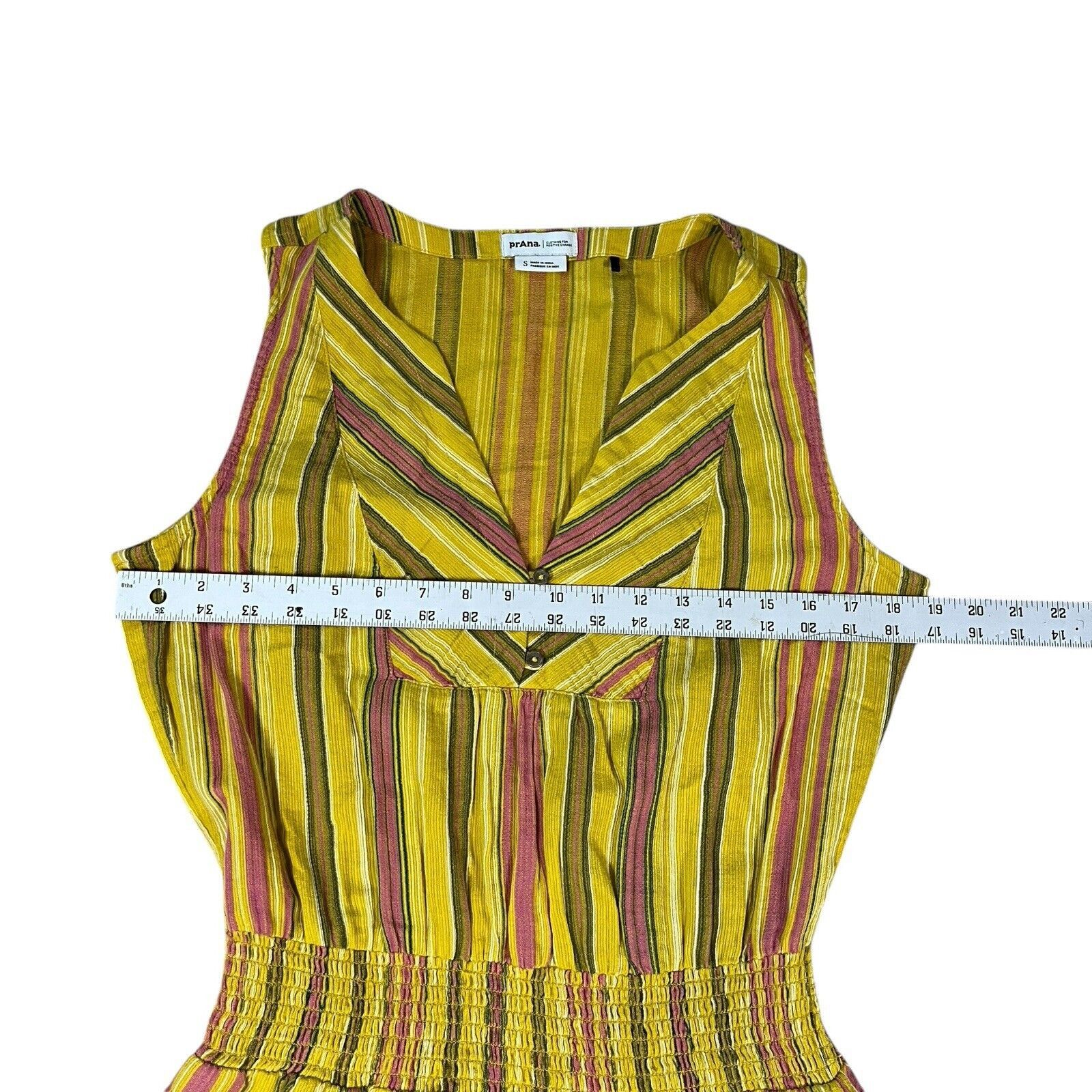Prana Prana Maxi Dress California Dreaming Flounce Yellow Size Sm Size S / US 4 / IT 40 - 3 Thumbnail