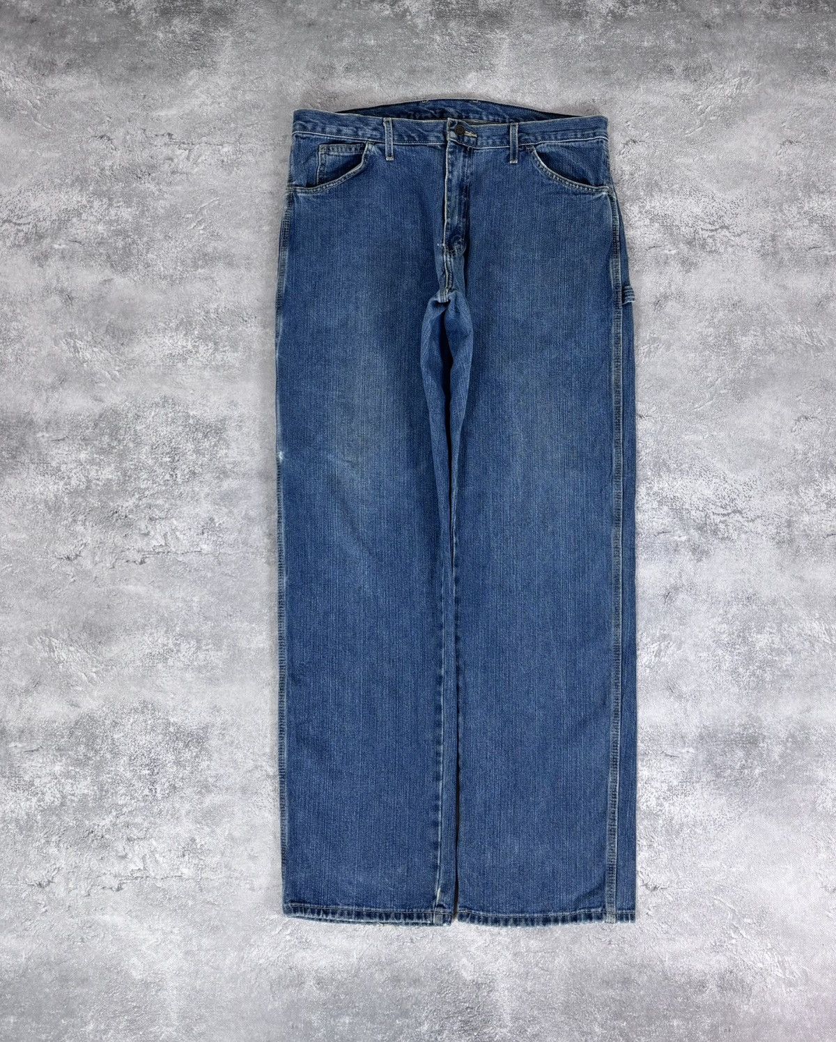 Dickies Dickies Men’s Blue Denim Jeans Straight Relaxed Fit Workwear Size US 36 / EU 52 - 2 Thumbnail