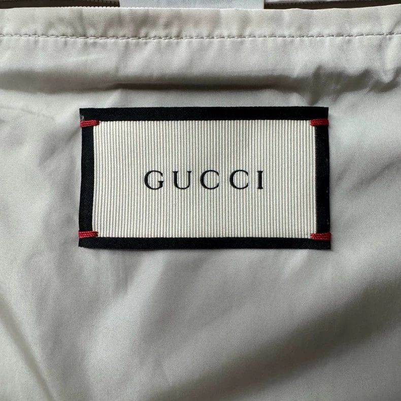 Gucci Gucci White and red stitched hooded windbreaker jacket Size US M / EU 48-50 / 2 - 6 Thumbnail