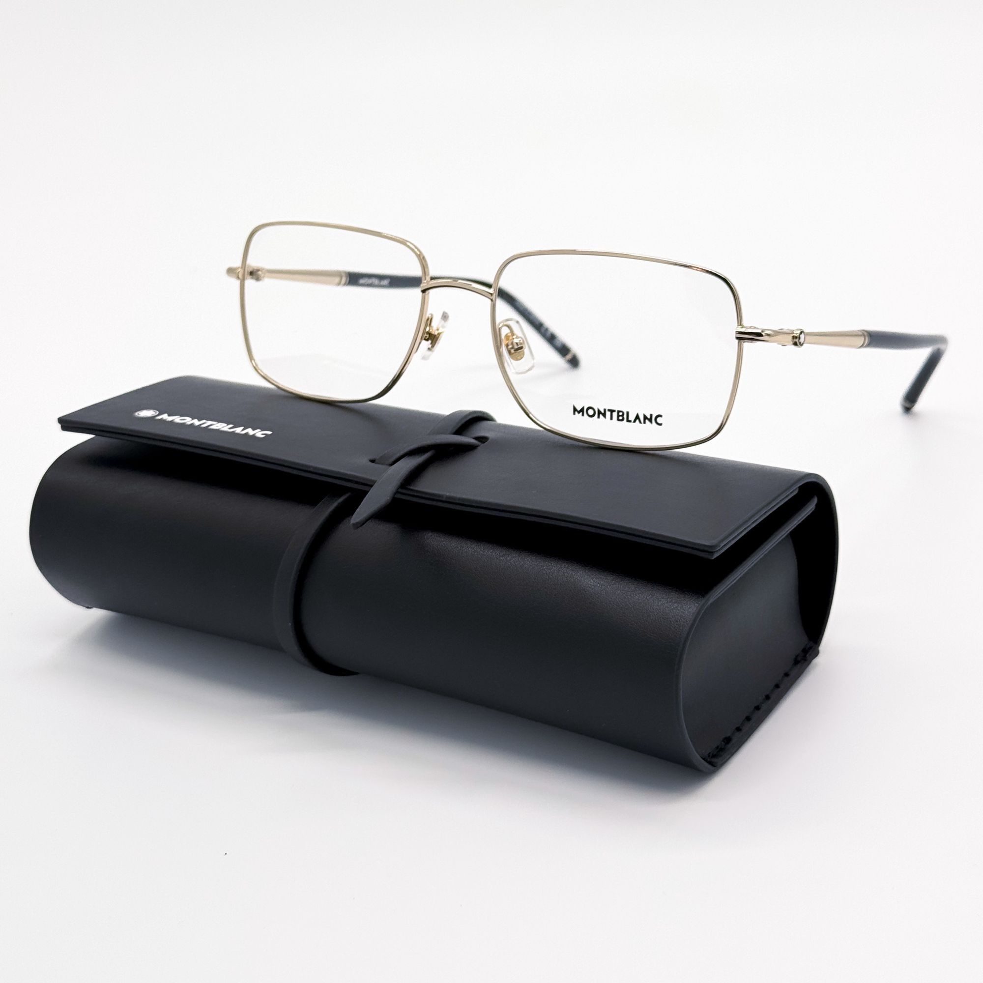 Montblanc NEW MONTBLANC EYEGLASSES MB0072O 003 GOLD MEN EYEWEAR Size ONE SIZE - 1 Thumbnail