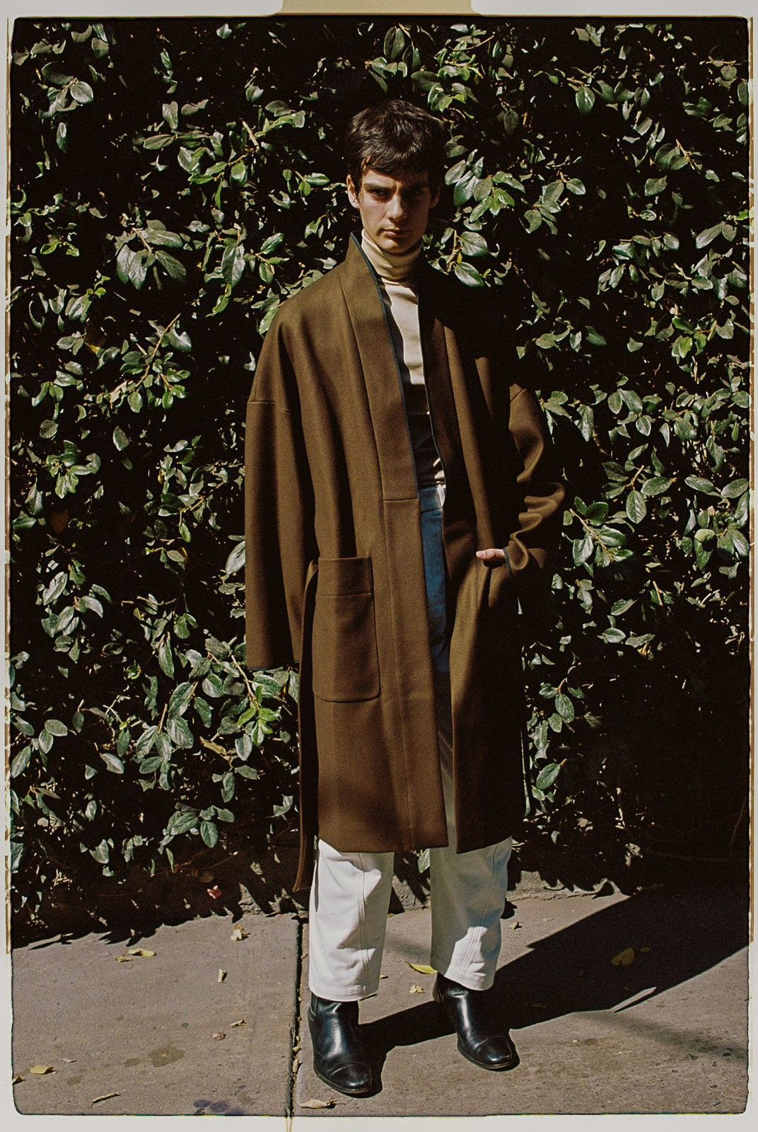 Lemaire Lemaire Wool Melton Kimono Coat Dark Brown Size US L / EU 52-54 / 3 - 1 Thumbnail