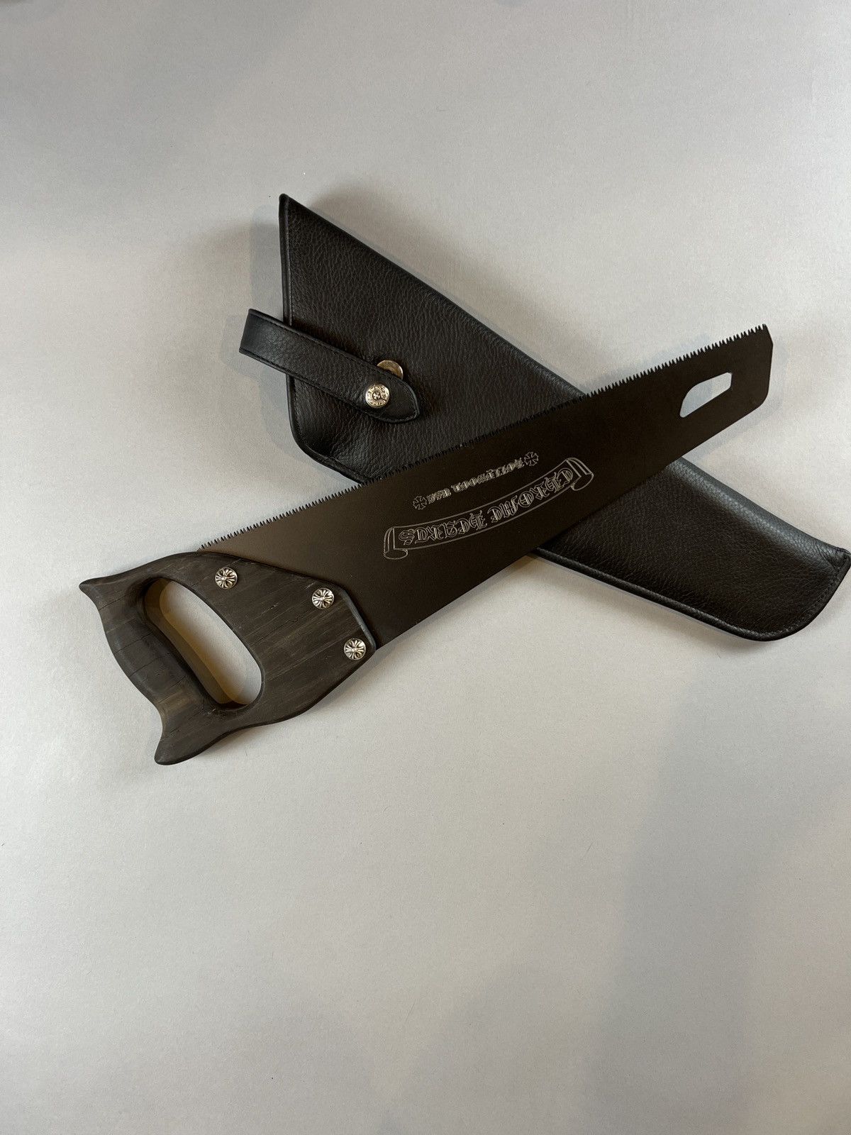 image of Chrome Hearts Ebony Wood Saw in Black, Men's