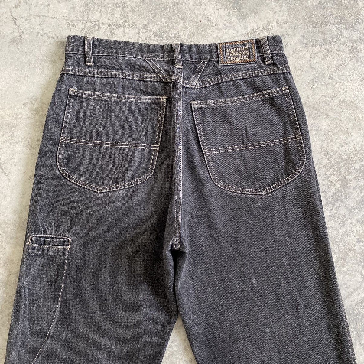 Marithe + Francois Girbaud 2000’s MFG Relaxed Fit Ash Grey Work Denim Jeans Size US 32 / EU 48 - 13 Thumbnail