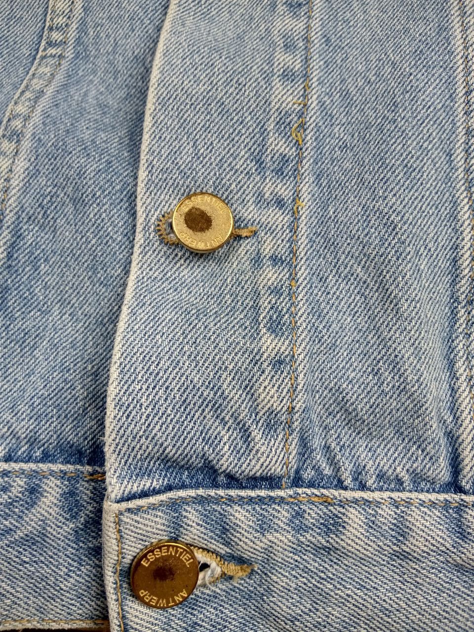 Essentiel Antwerp Two-tone oversized denim jacket with short sleeves Size S / US 4 / IT 40 - 7 Thumbnail