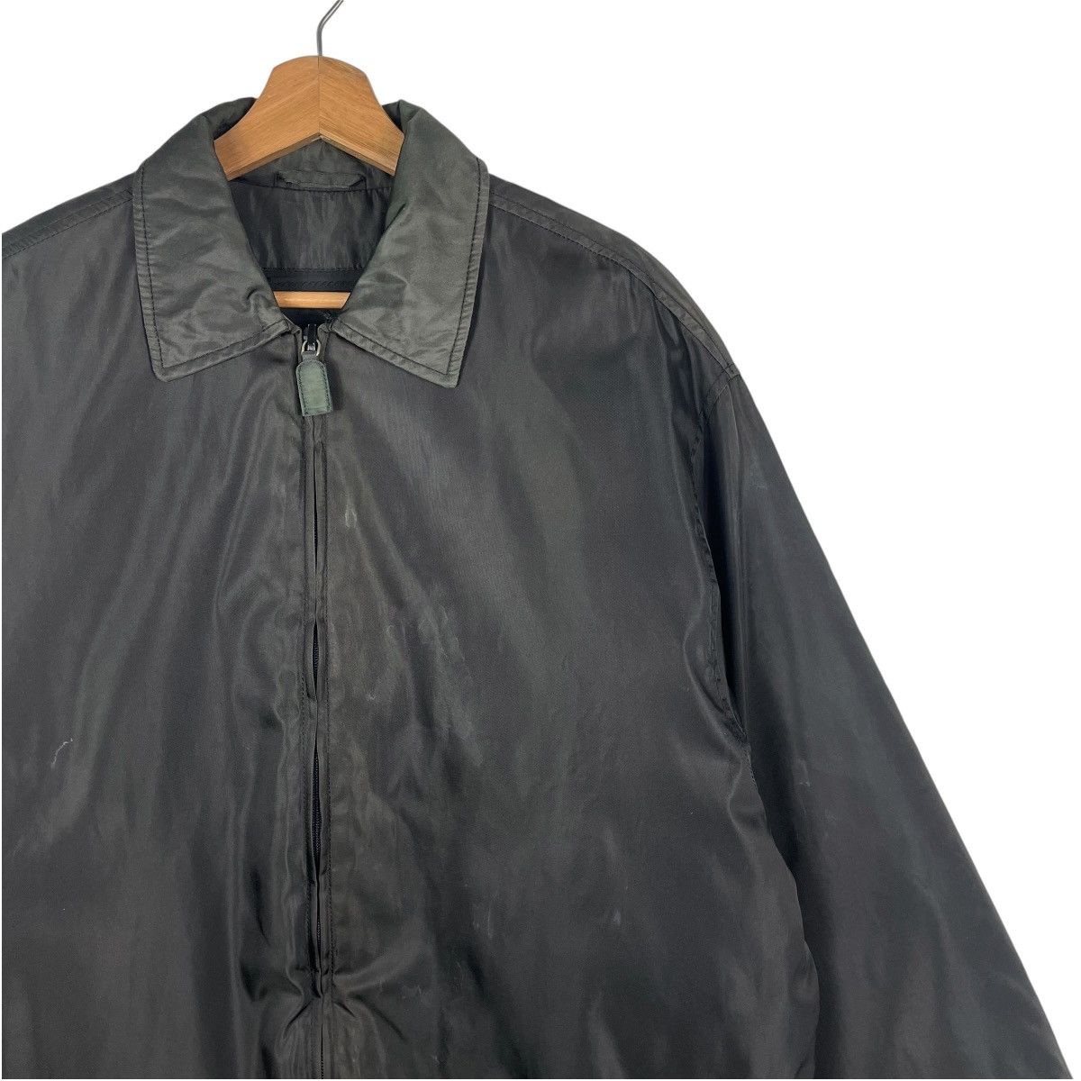 Prada 💥PRADA GREEN NYLON VINTAGE PADDED JACKET Size US L / EU 52-54 / 3 - 4 Thumbnail