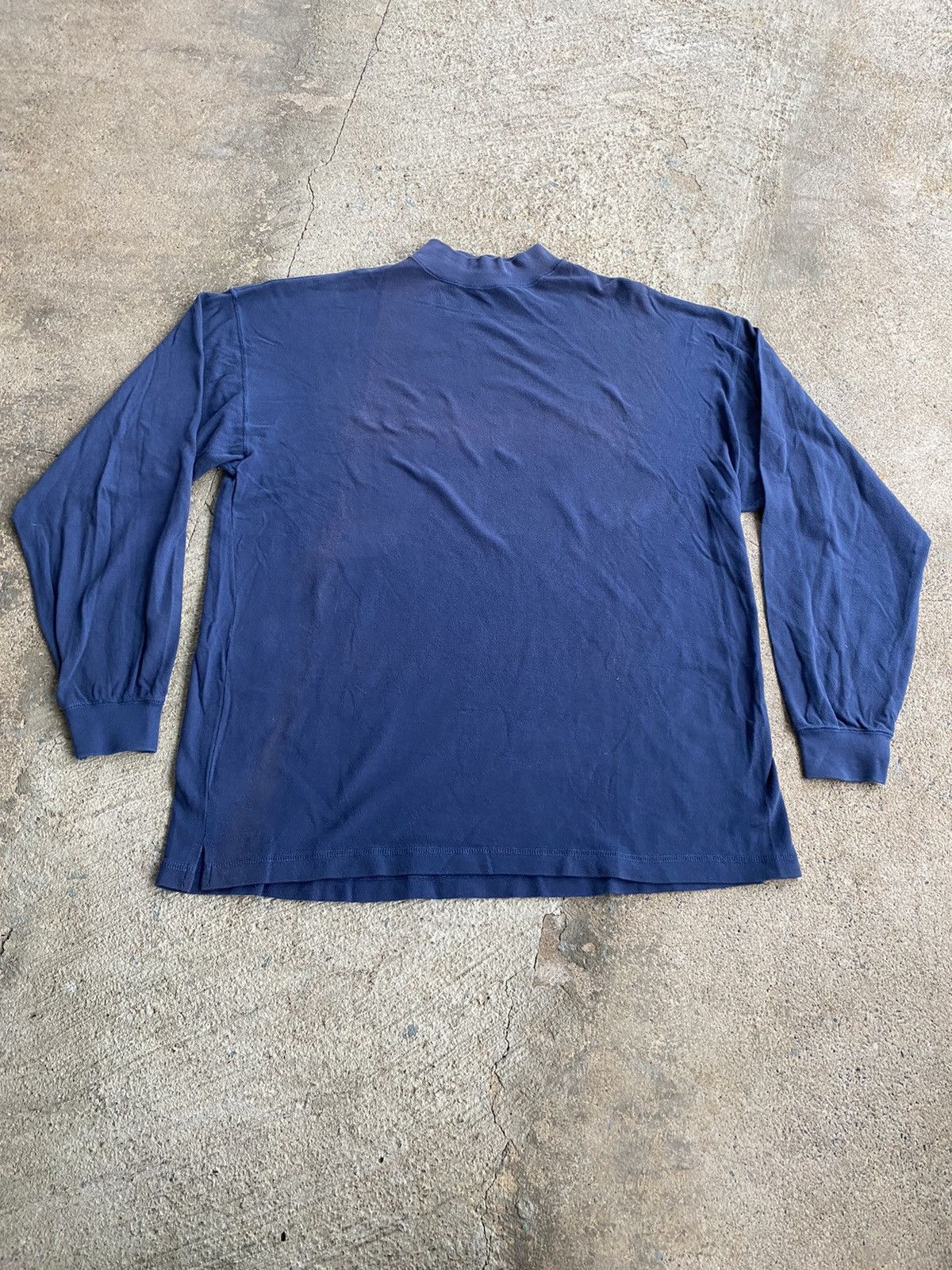 Givenchy × Vintage Vintage 90’s Givenchy Mock Neck Longsleeve Sun Faded Shirt Size US XL / EU 56 / 4 - 1 Thumbnail