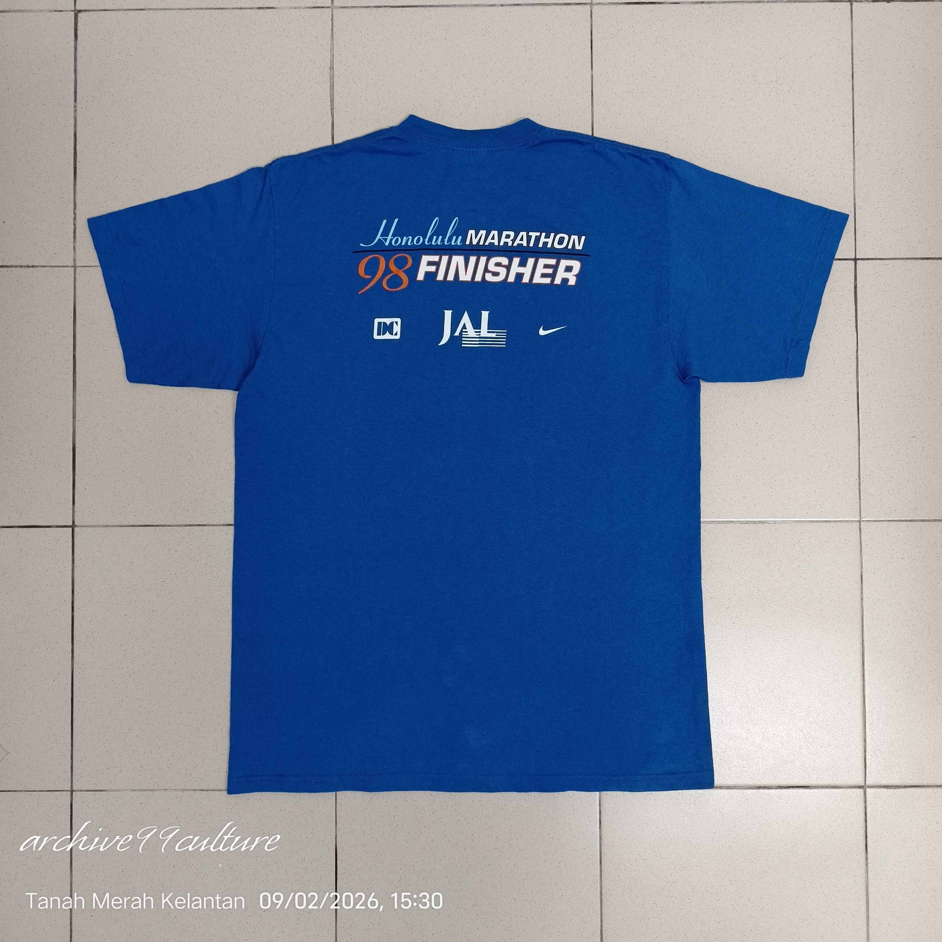 Nike VINTAGE 90s Nike Honolulu Marathon 1998 Finisher USA Size US M / EU 48-50 / 2 - 2 Thumbnail