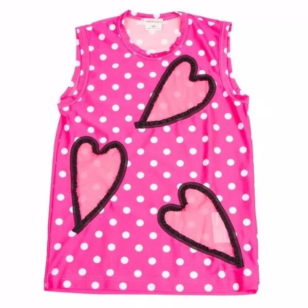 Comme des Garcons Comme Des Garcons Pink Vintage See-Through Love Vest Top Size S / US 4 / IT 40 - 2 Thumbnail