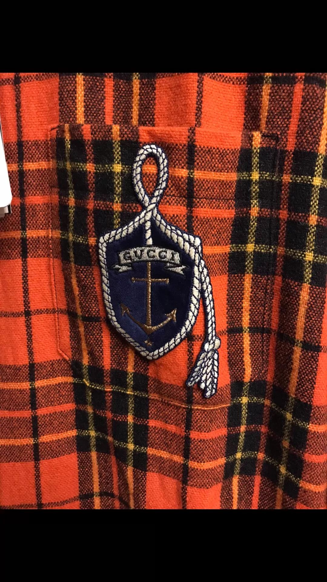 Gucci Gucci Woolblend Check Anchor Embro Mid Shirt 50 New Size US M / EU 48-50 / 2 - 4 Thumbnail