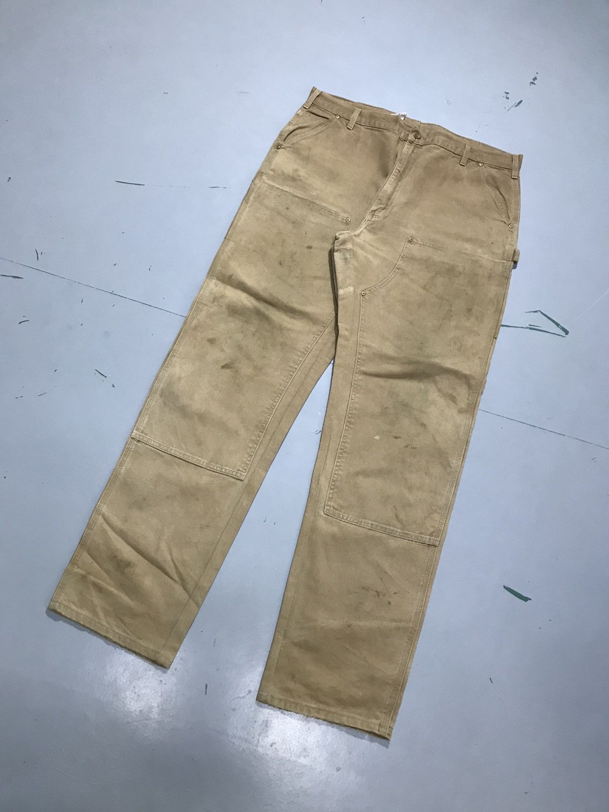 Carhartt Vintage carhartt B01 BRN double knee damaged workwear Size US 40 / EU 56 - 3 Thumbnail