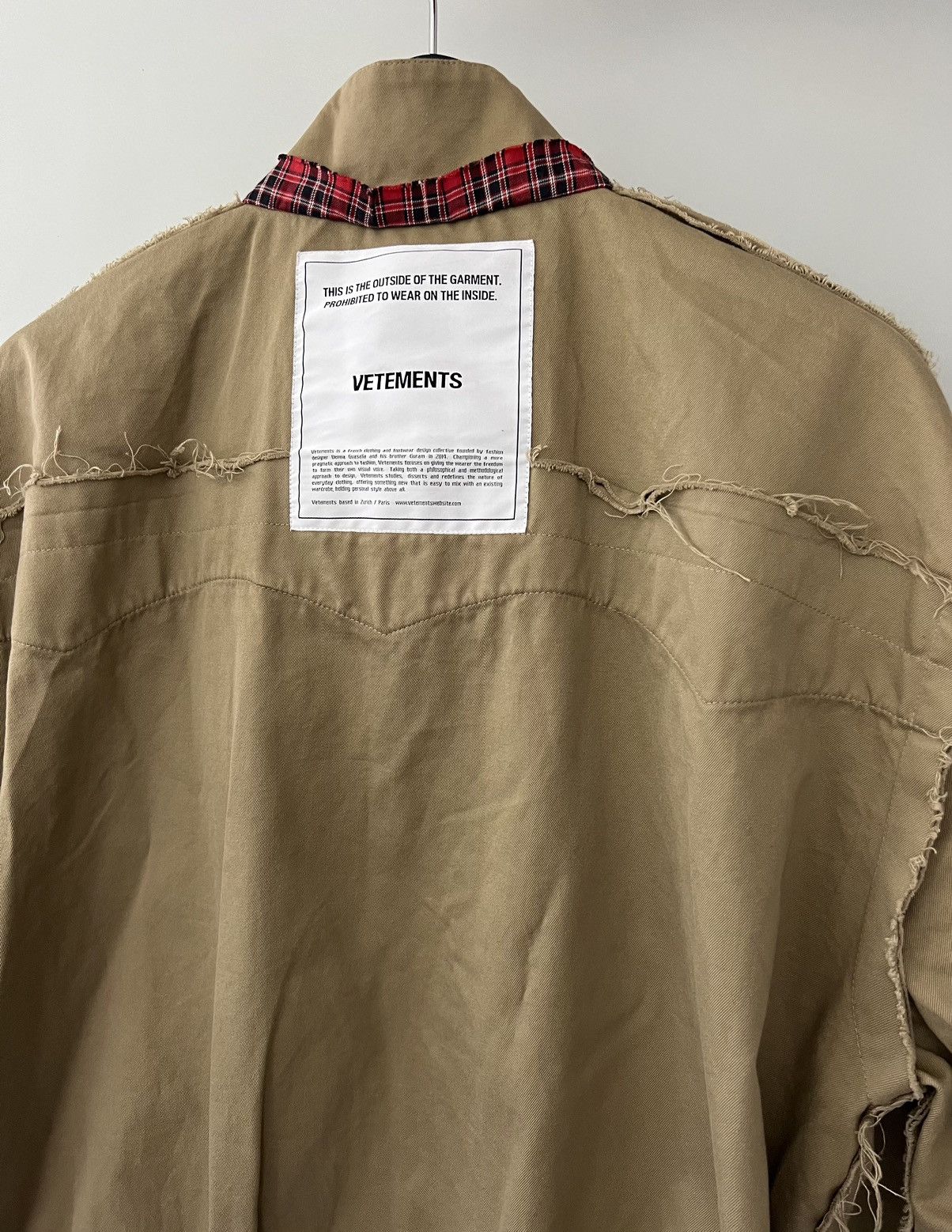 Vetements Vetements nside-out Cotton Harrington Style Jacket Size US M / EU 48-50 / 2 - 6 Thumbnail