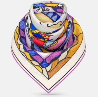 Dior o1w1db11024 Size: OS / Princess & Dragon Square Scarf Size ONE SIZE - 3 Thumbnail