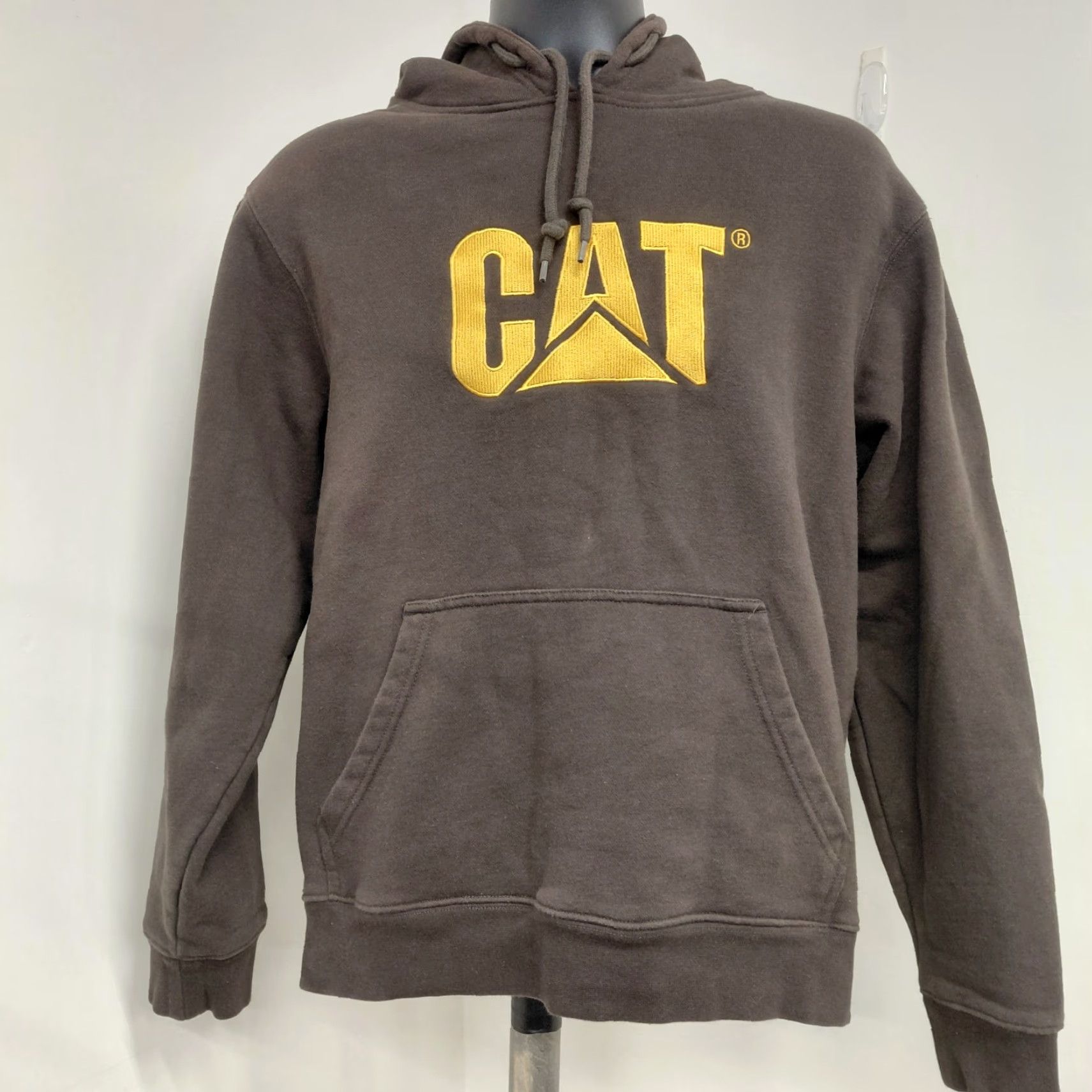 Vintage VINTAGE Caterpillar CAT Hoodie Men's Large Brown/Yellow Logo Pullover Long Sleeve Size US L / EU 52-54 / 3 - 2 Thumbnail