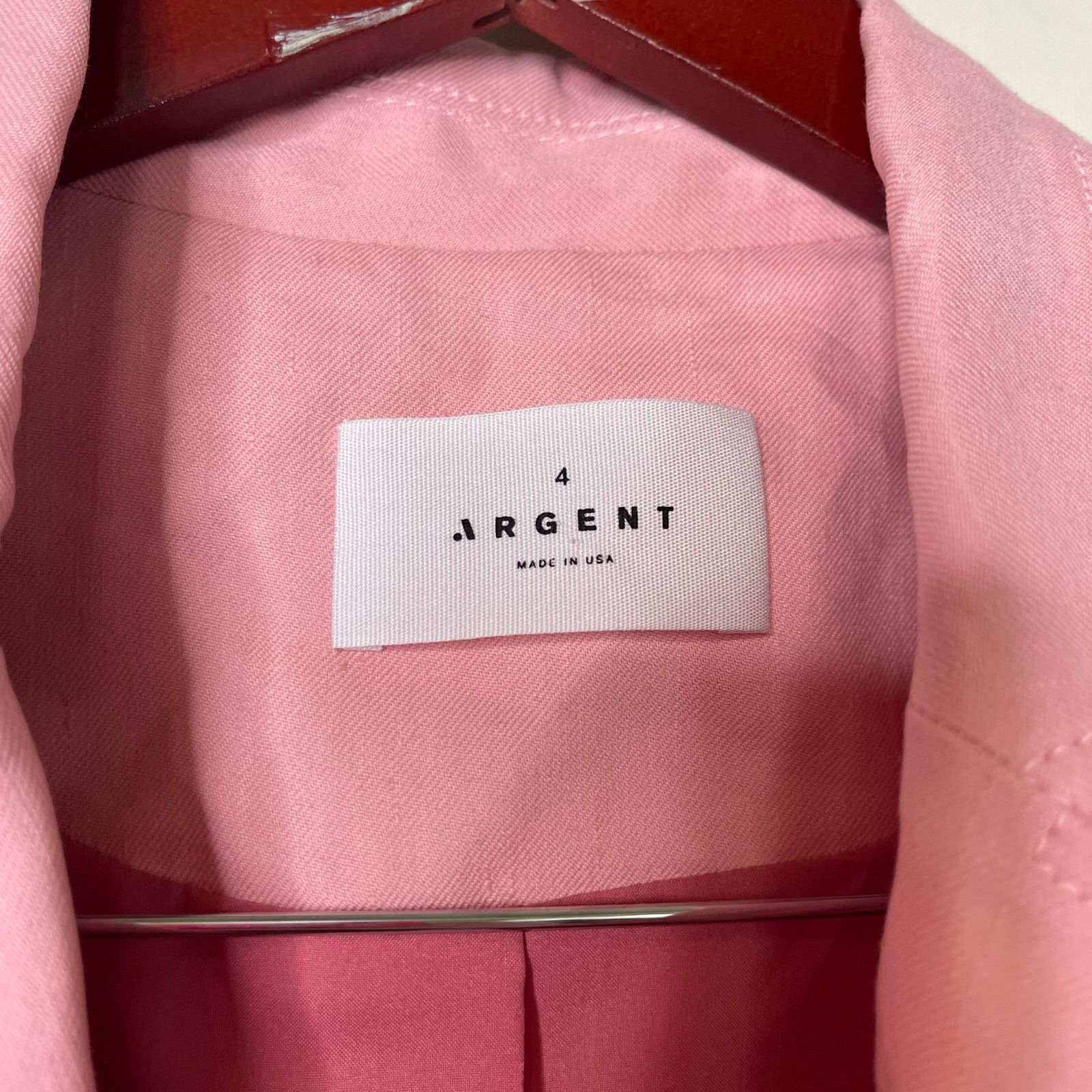 Other Argent pink 2 button closure linen blend blazer sz 4 Size S / US 4 / IT 40 - 3 Thumbnail