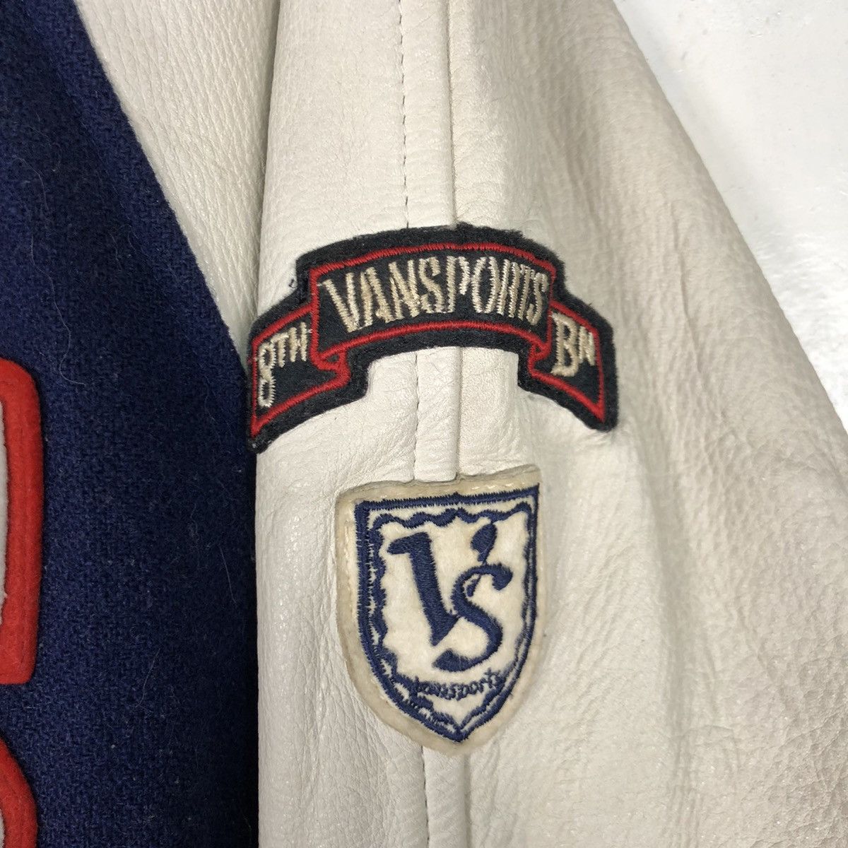 Other × Vintage Vansport Varsity Rares Wool Leather Jacket Size US M / EU 48-50 / 2 - 15 Thumbnail