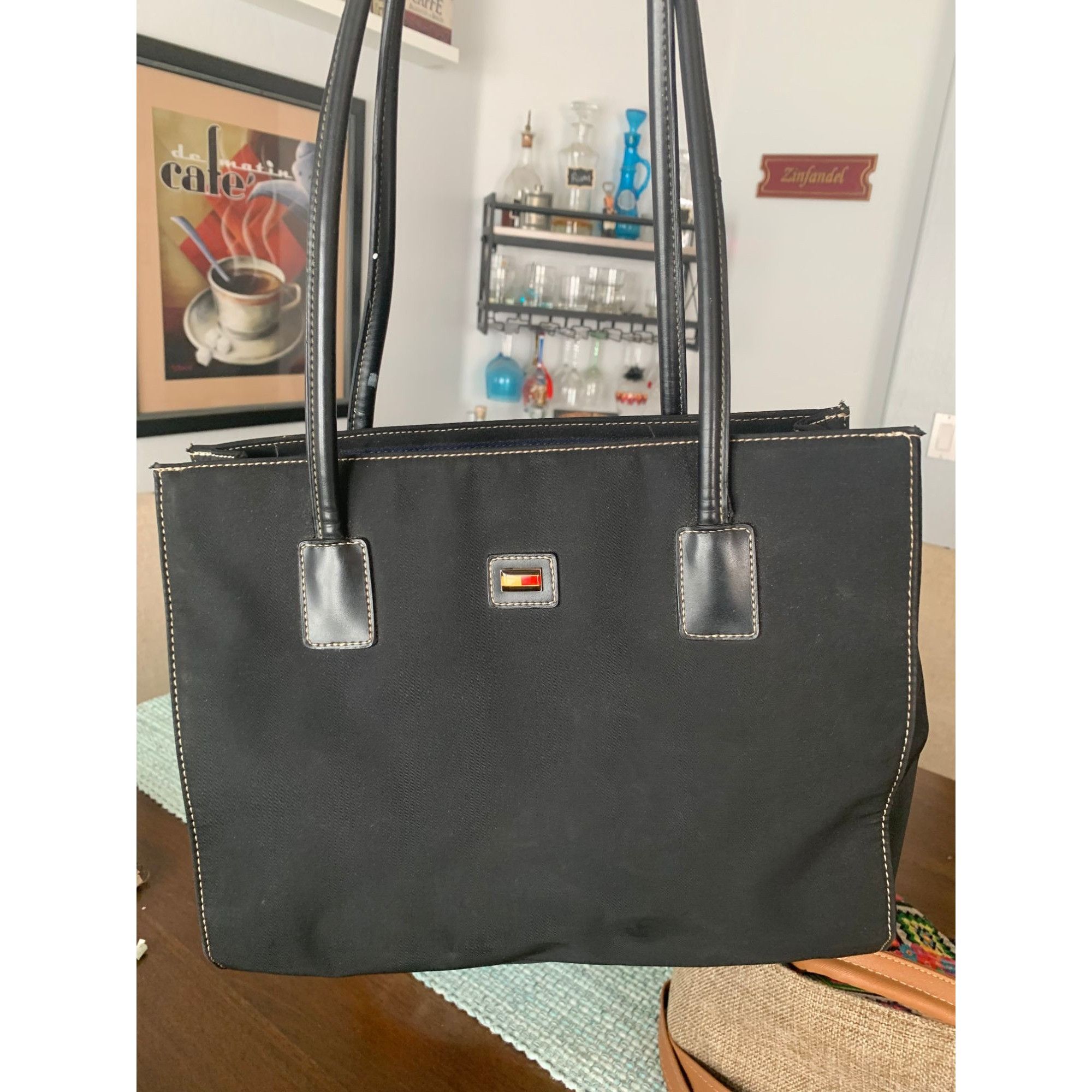 Tommy Hilfiger Tommy Hilfiger Black Canvas Bag Size ONE SIZE - 1 Thumbnail