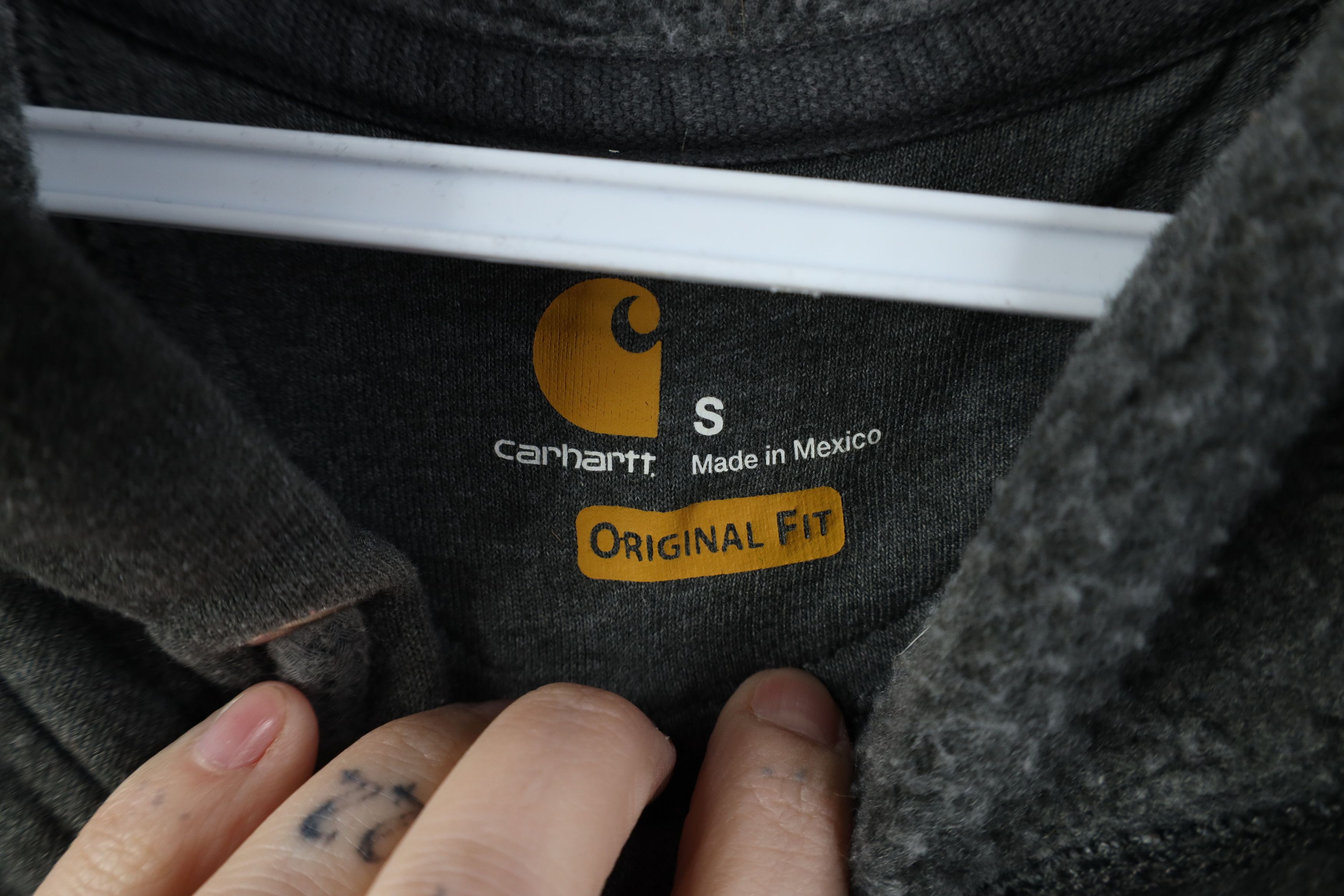 Carhartt Vintage Y2K Carhartt Spell Out Heavyweight Hoodie Sweatshirt Size US S / EU 44-46 / 1 - 10 Thumbnail