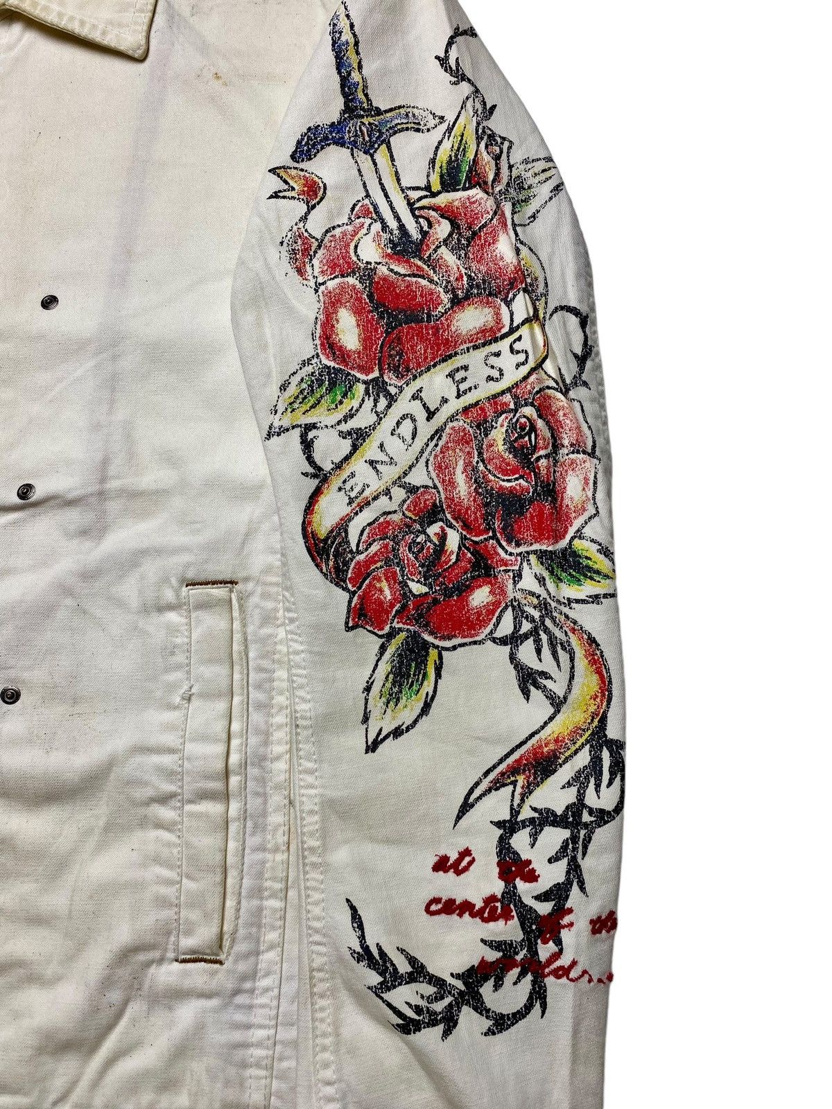 If Six Was Nine 2000s Nicole Club - Cross Tatto Work Jacket Size US M / EU 48-50 / 2 - 8 Thumbnail