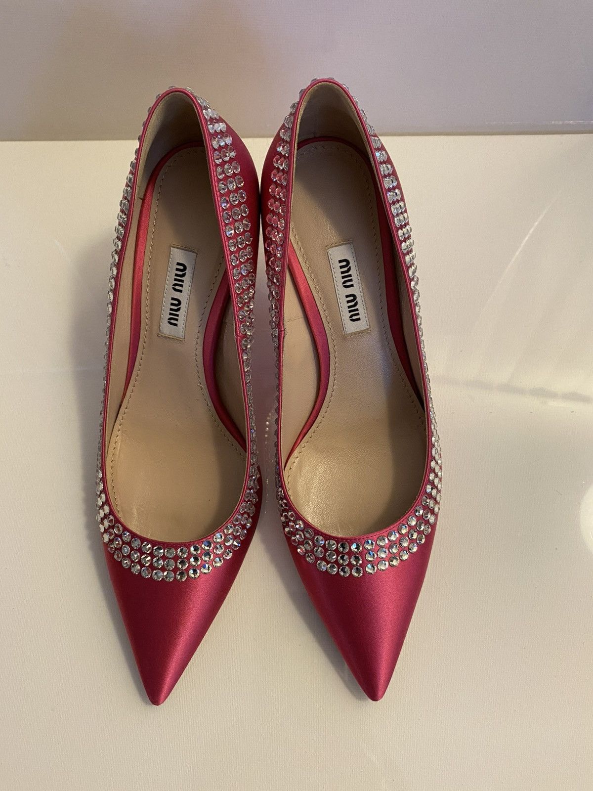 Miu Miu Miu Miu Pink Heels Size US 5 / IT 35 - 3 Thumbnail
