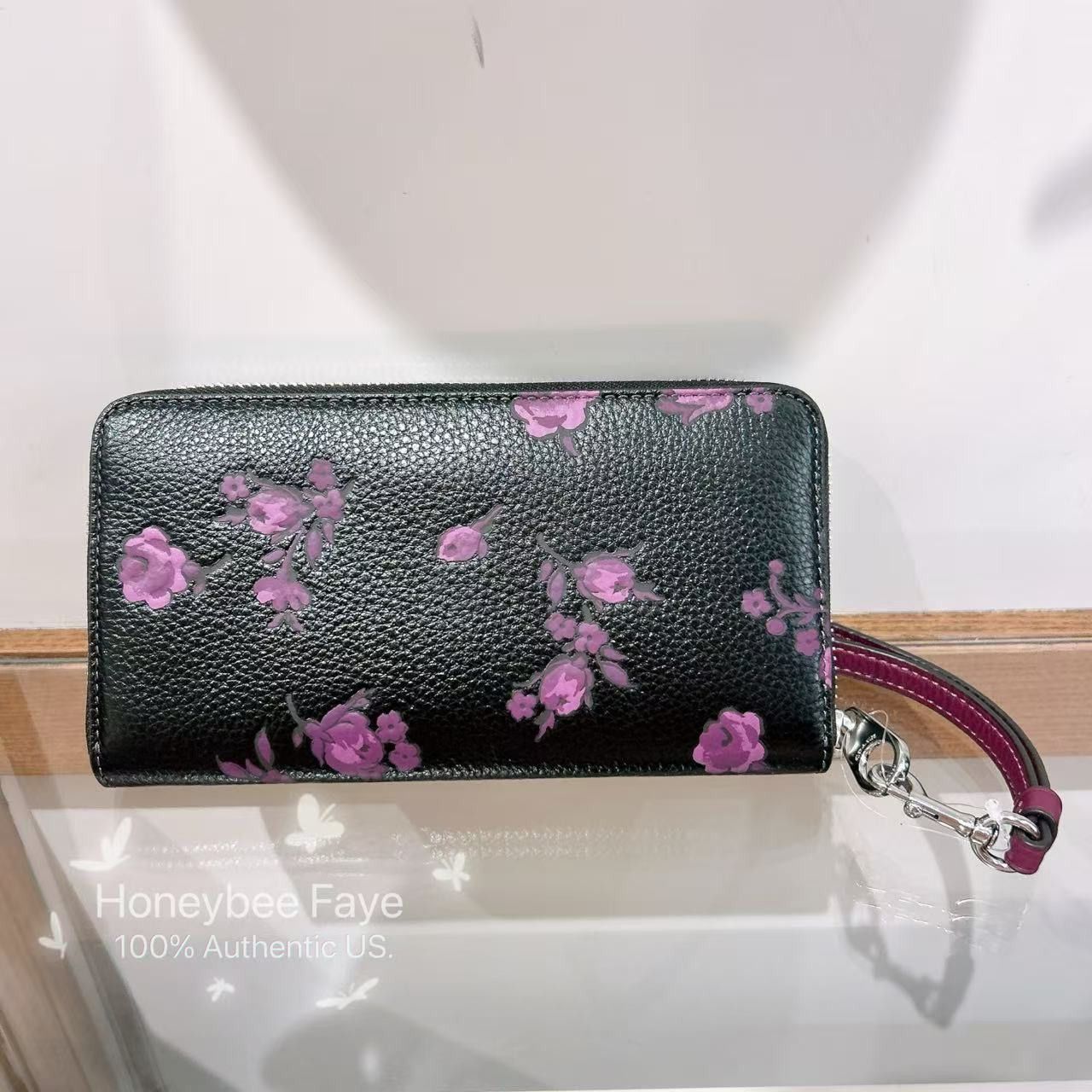 Coach NWT Coach Long Zip Around Wallet With Floral Print CCL36 Size ONE SIZE - 2 Thumbnail