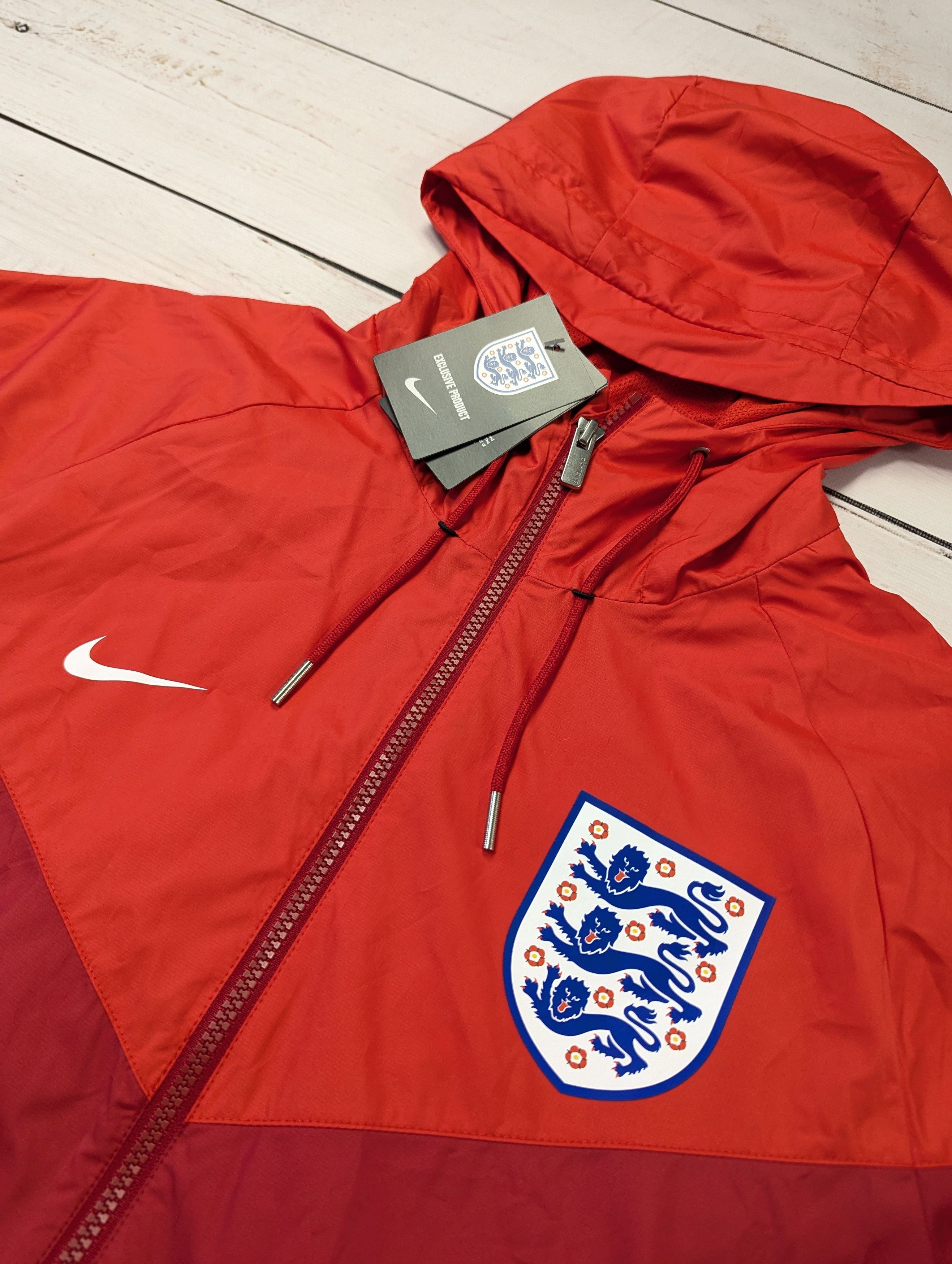 Nike 2016/17 Nike England National Team Red Windbreaker Jacket Size US L / EU 52-54 / 3 - 4 Thumbnail