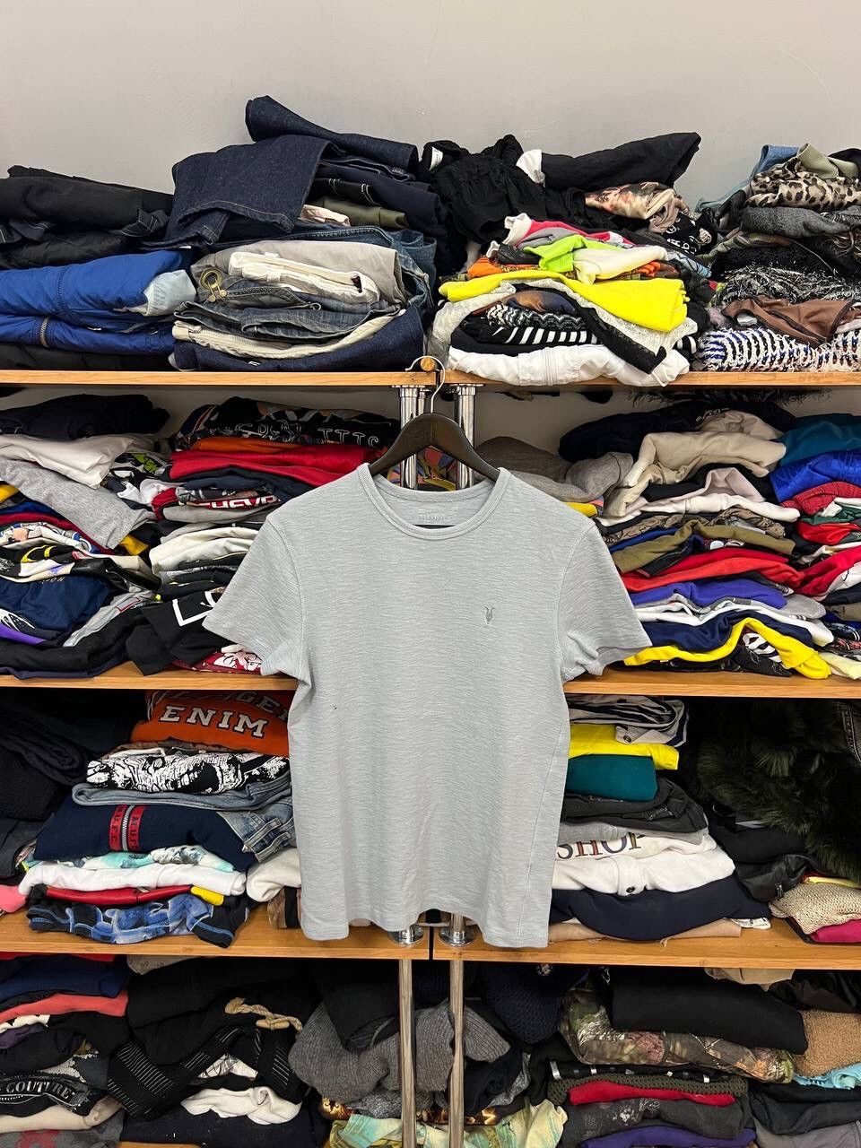 Allsaints Allsaints Logo Sky Blue Hype Crew Tee T-shirt Large Size US S / EU 44-46 / 1 - 1 Thumbnail