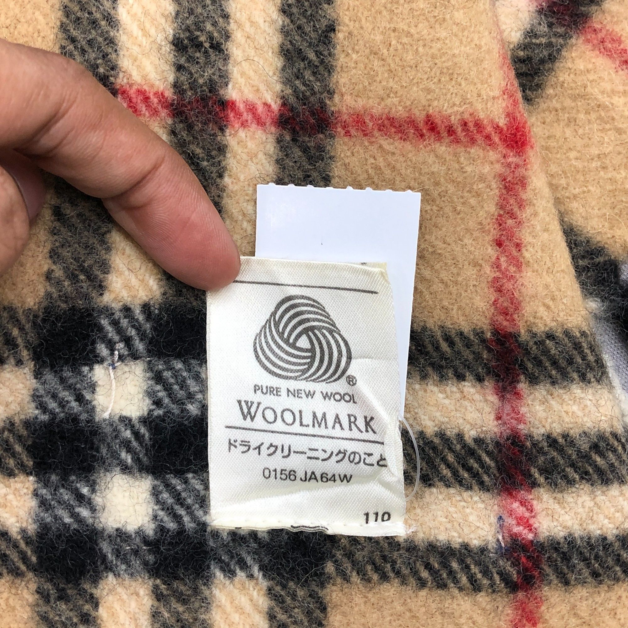 Burberry Vintage Burberrys Scarf Muffler Wool Stole Shawls Scarves Size ONE SIZE - 8 Thumbnail