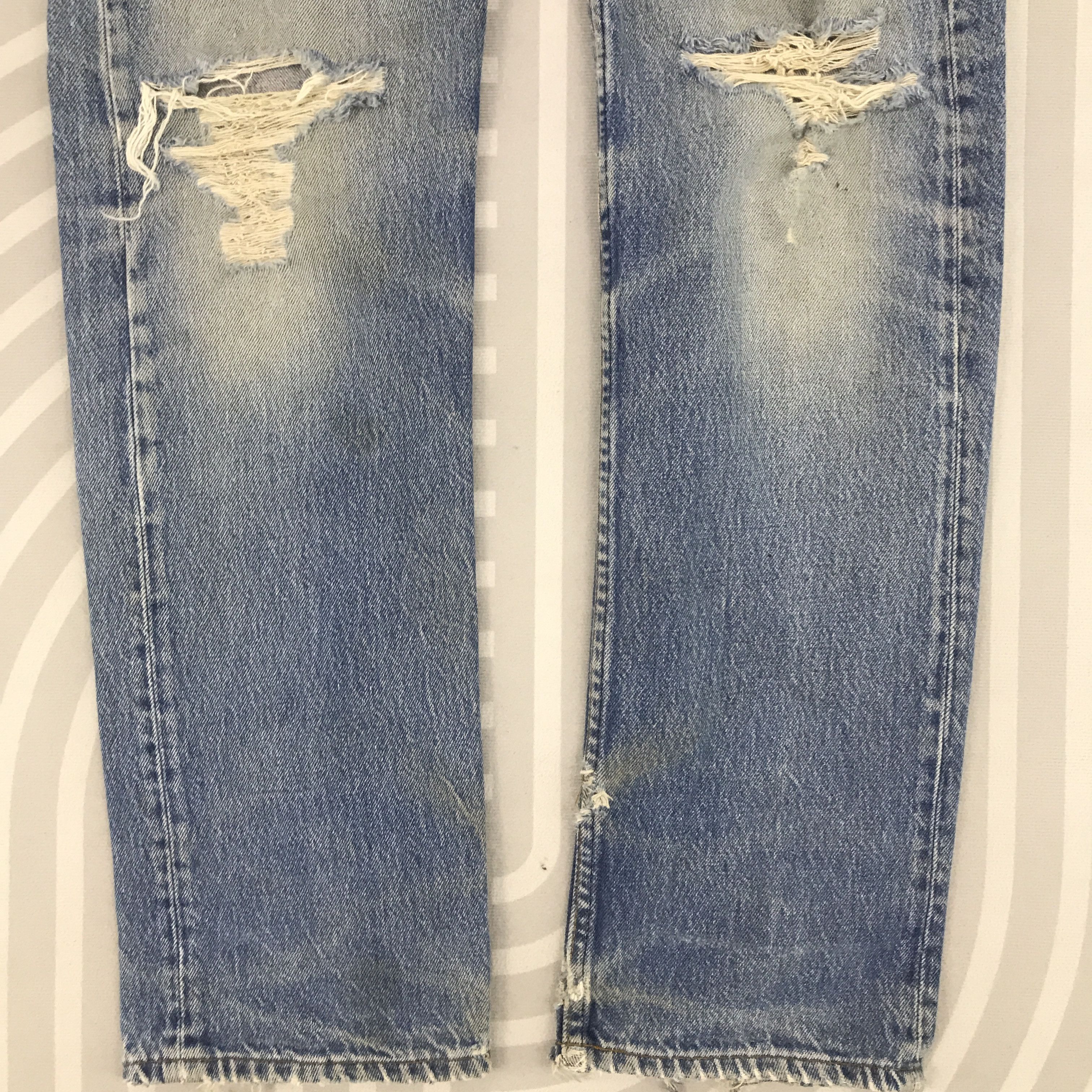 Levi's × Vintage Vintage Levi's 501 custom Surfmen Distressed Denim Size US 30 / EU 46 - 3 Thumbnail