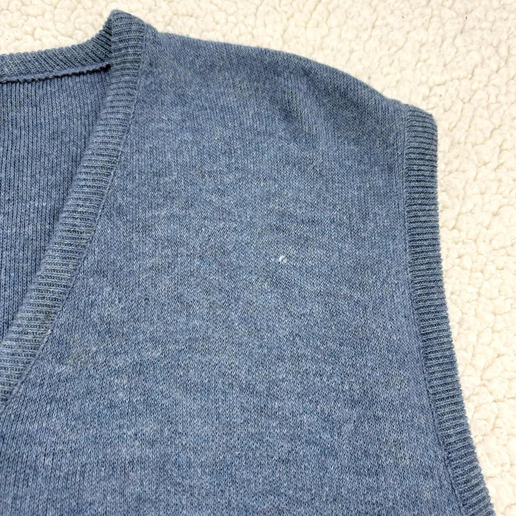 Vintage VINTAGE Puritan XL Blue Knit Sweater Vest Mens 80s 90s USA V-Neck Sleeveless Size US XL / EU 56 / 4 - 3 Thumbnail