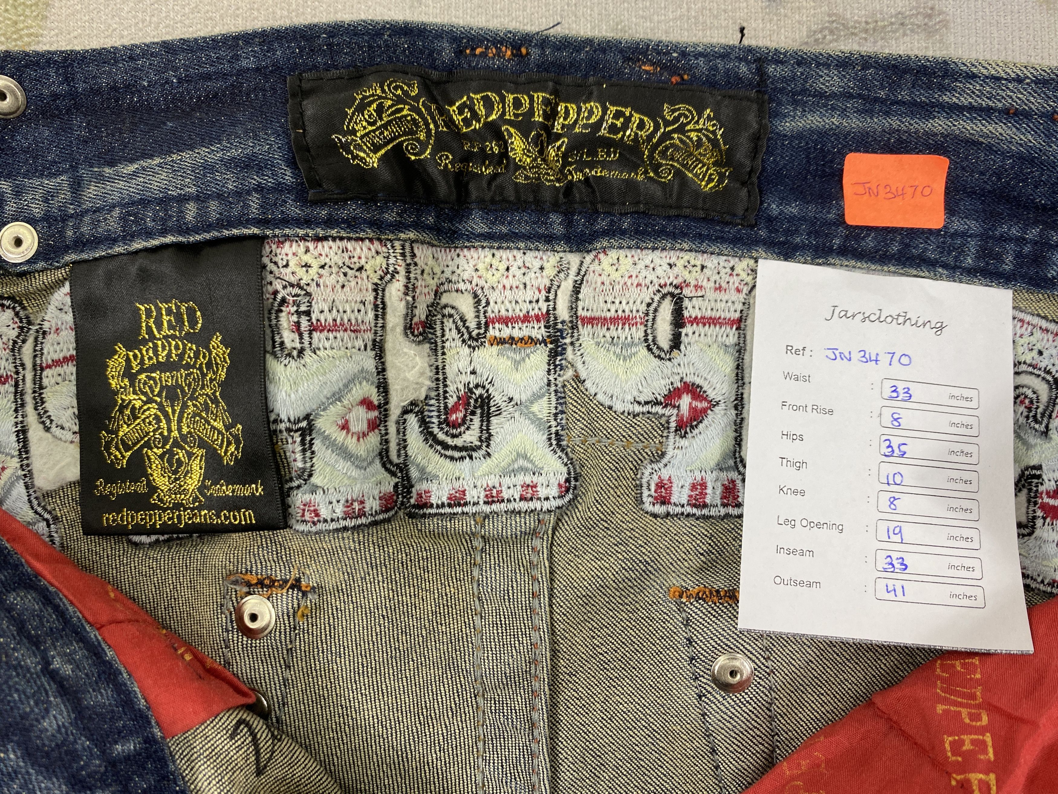Hysteric Glamour Rare Vintage Redpepper Flare Jeans 33x33 Denim-JN3470 Size US 33 - 8 Thumbnail
