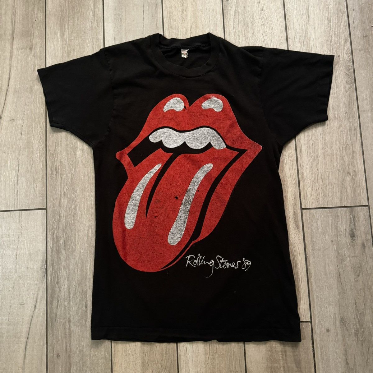 Band Tees × Nike × Stussy Crazy Vintage 1989 Distressed Rolling Stones Band Tour Tee Size M / US 6-8 / IT 42-44 - 1 Thumbnail