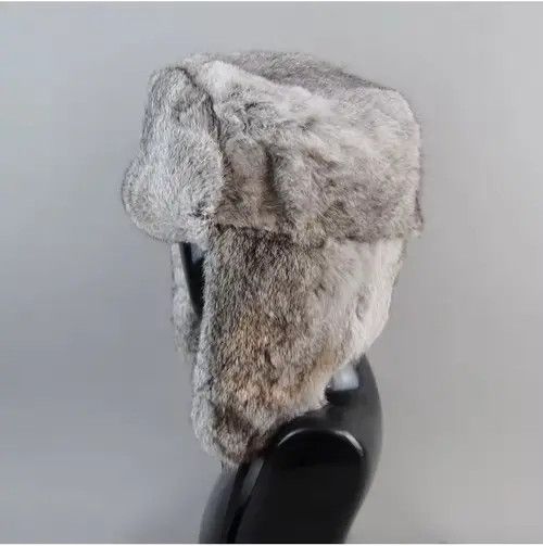 VIBE Warm Fur Bomber Hat With Earflaps Size ONE SIZE - 3 Thumbnail