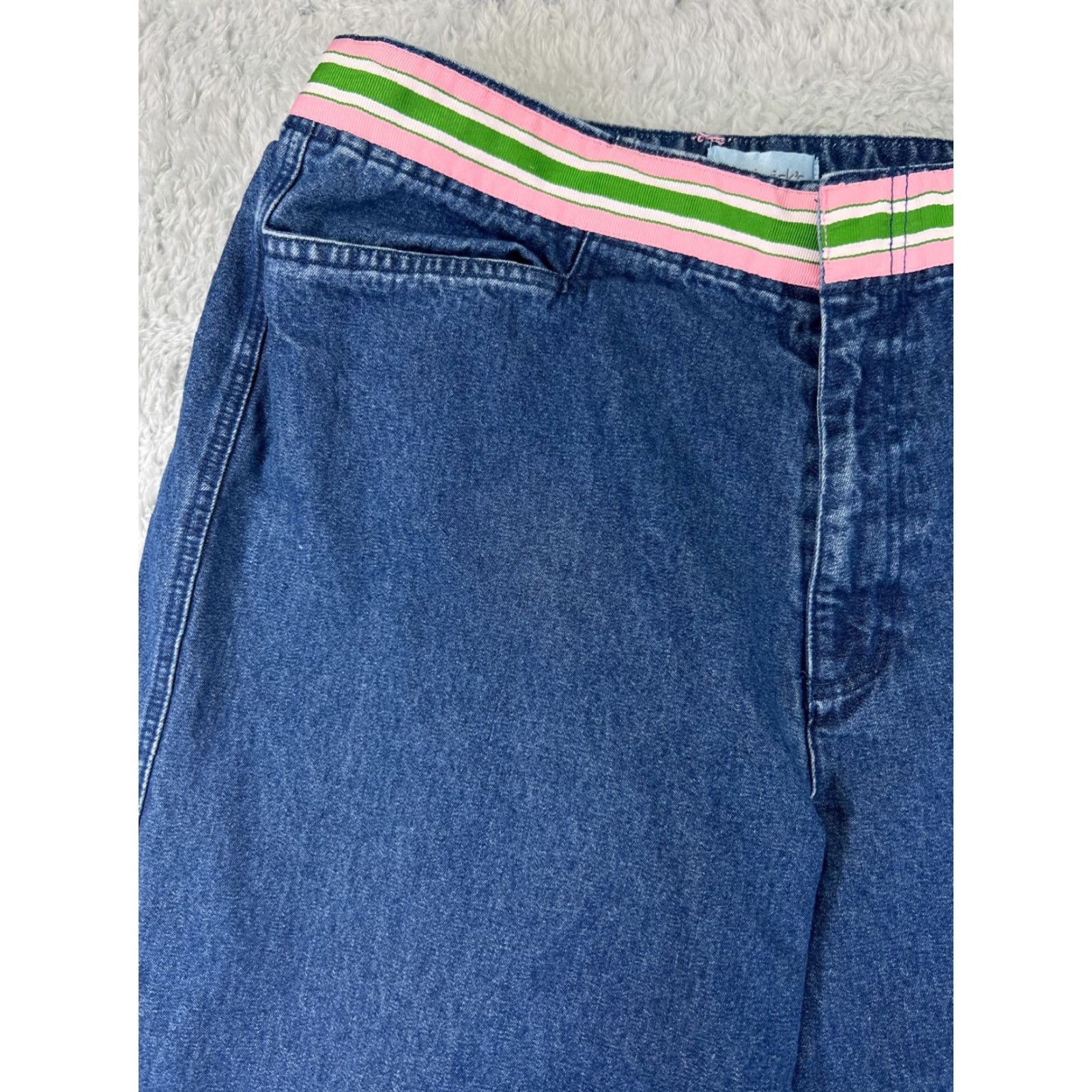 Vintage Chadwicks Jeans Womens 14 Blue Bootcut Medium Wash Mid Rise Cotton 29x28 Denim Regular Zip Belt Loops 5-Pocket Size 36" / US 14 / IT 50 - 5 Thumbnail
