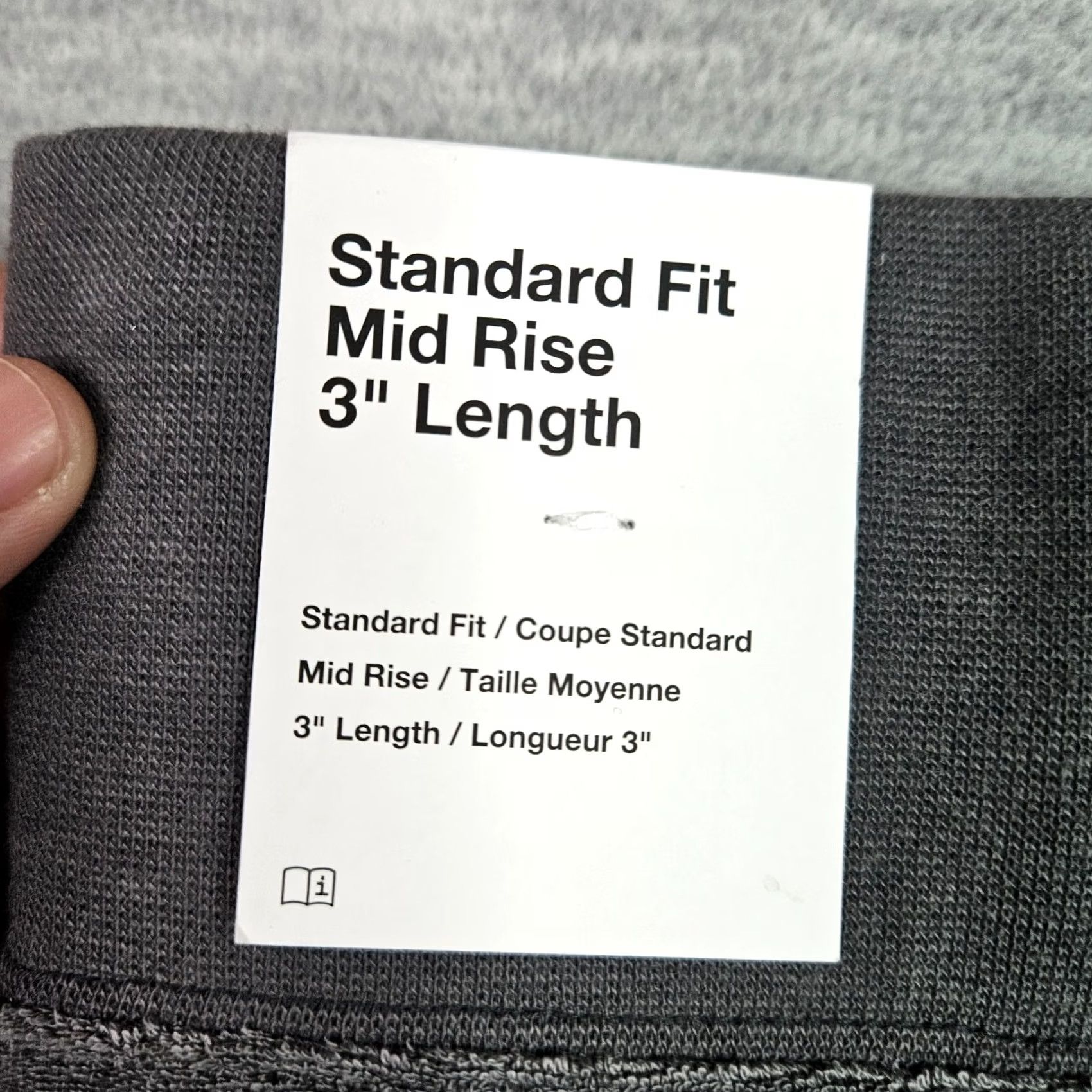 Nike Nike Women’s Lounge Shorts Gray Mid Rise 3” Athletic L New Size 36" / US 14 / IT 50 - 5 Thumbnail