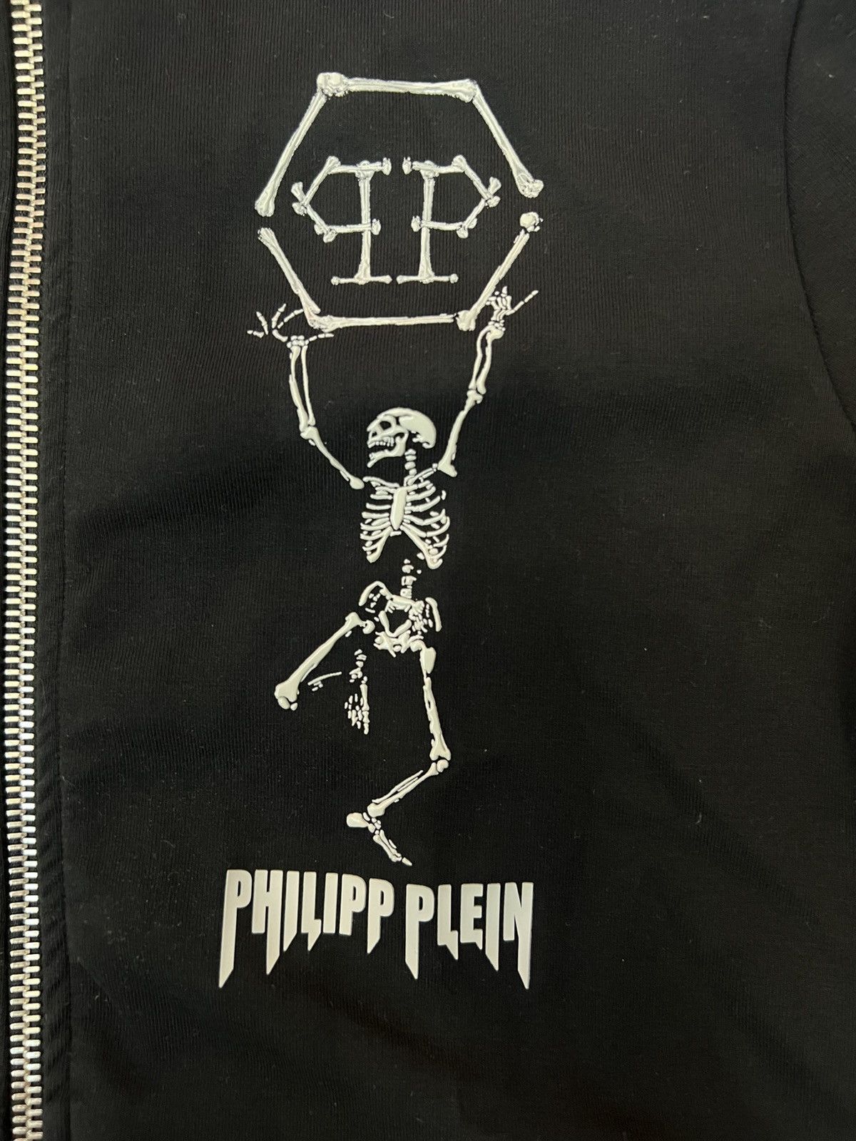 Philipp Plein Philip Plein Logo Zip Up Cardigan Sweatshirt Size US L / EU 52-54 / 3 - 2 Thumbnail