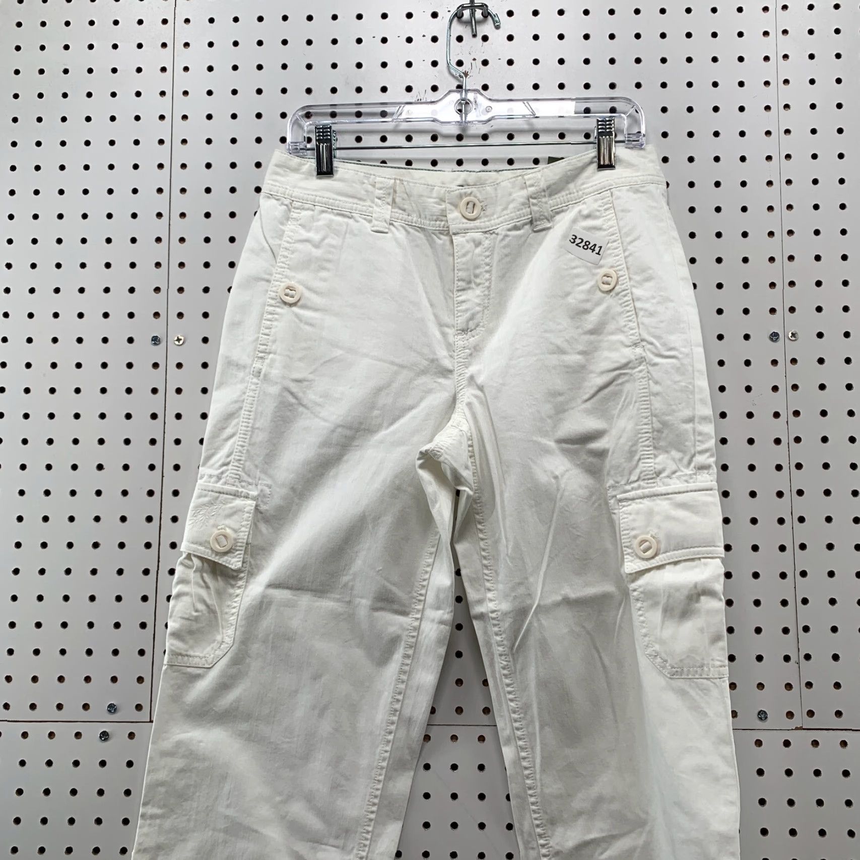 Eddie Bauer VINTAGE Eddie Bauer Cargo Pants Womens Size 4 30x23 White Outdoor Hiking Casual Fit Regular Inseam 23 Women's Pants Size 27" / US 4 / IT 40 - 6 Thumbnail