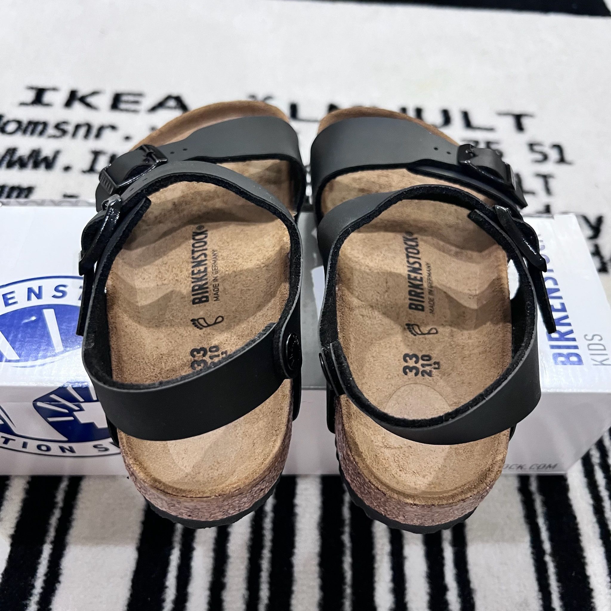 Birkenstock Birkenstock New York Kids - Birko-Flor - Black Size US 4 / IT 34 - 5 Thumbnail